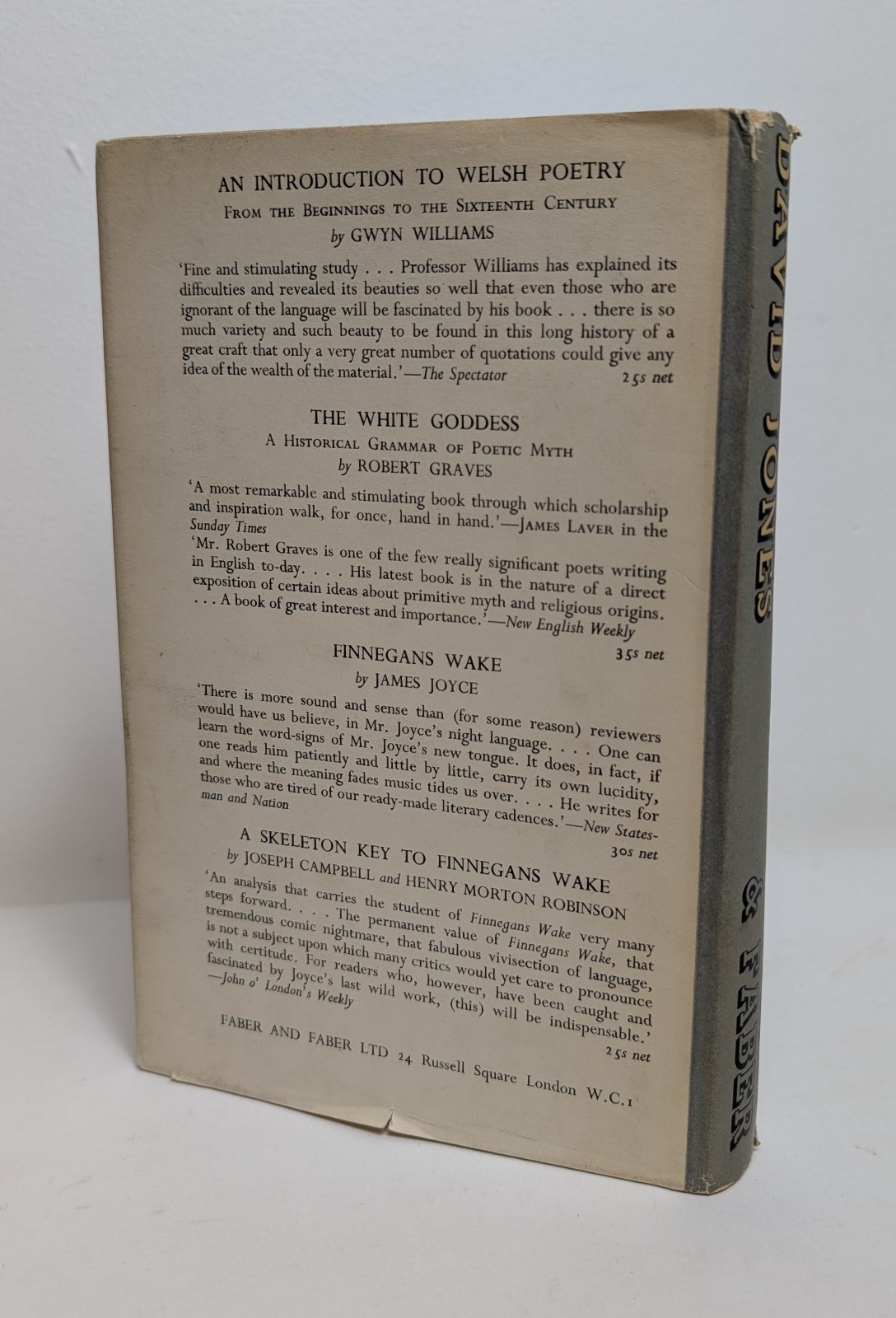 David Jones – In Parenthesis (1st Edition, 4th Impression, 1955, Dust Jacket)