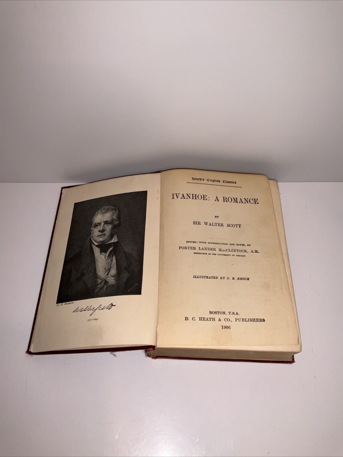 Ivanhoe A Romance Heath’s English Classics Sir Walter Scott 1906 DC Heath & CO