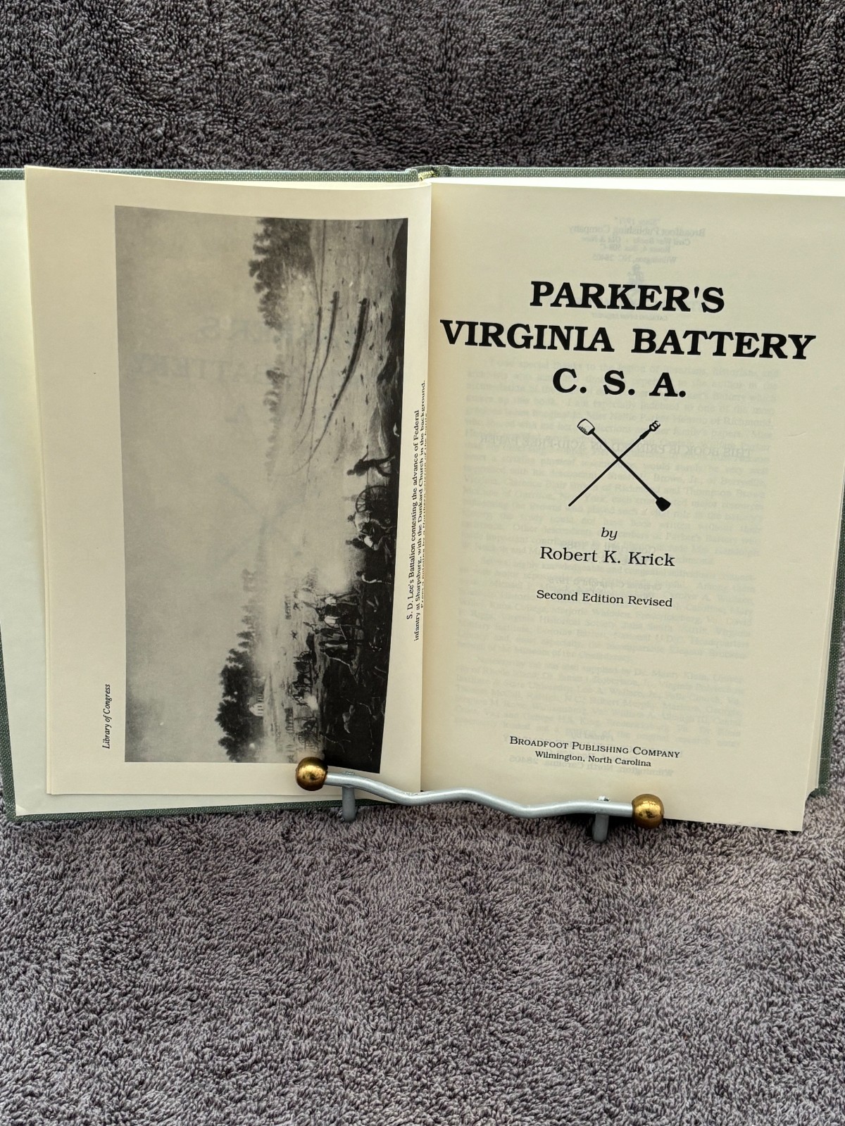 Parker’s Virgina Battery-Robert K. Krick, 1989 2nd Edition