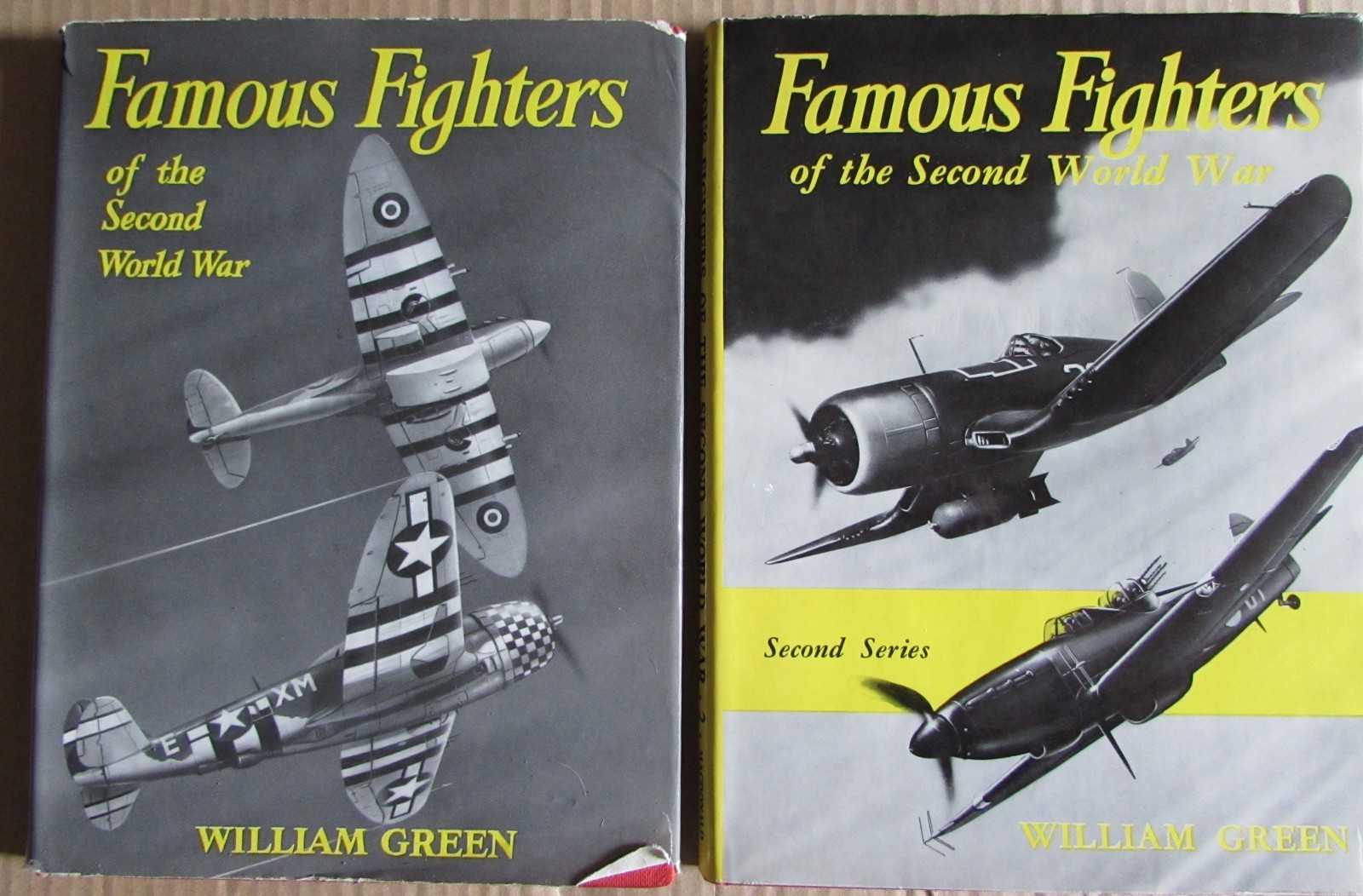 Famous Fighters of the Second World War x 2 hardback books 1st editions 1957/62