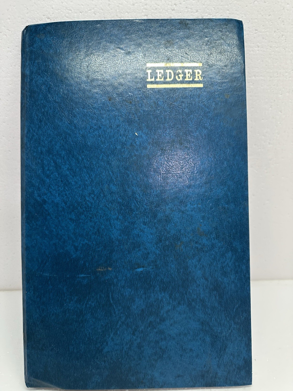 Vintage Hardcover Book Accounting Ledger Business Bookkeeping 32 Pages Missing