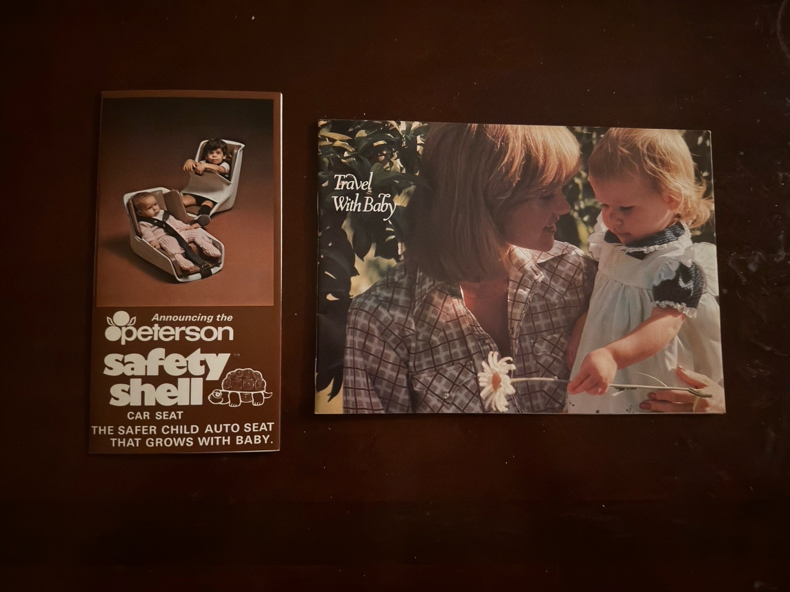 Vintage 1970’s Peterson Safety Shell Car Seat Brochure Travel Baby Emphemera