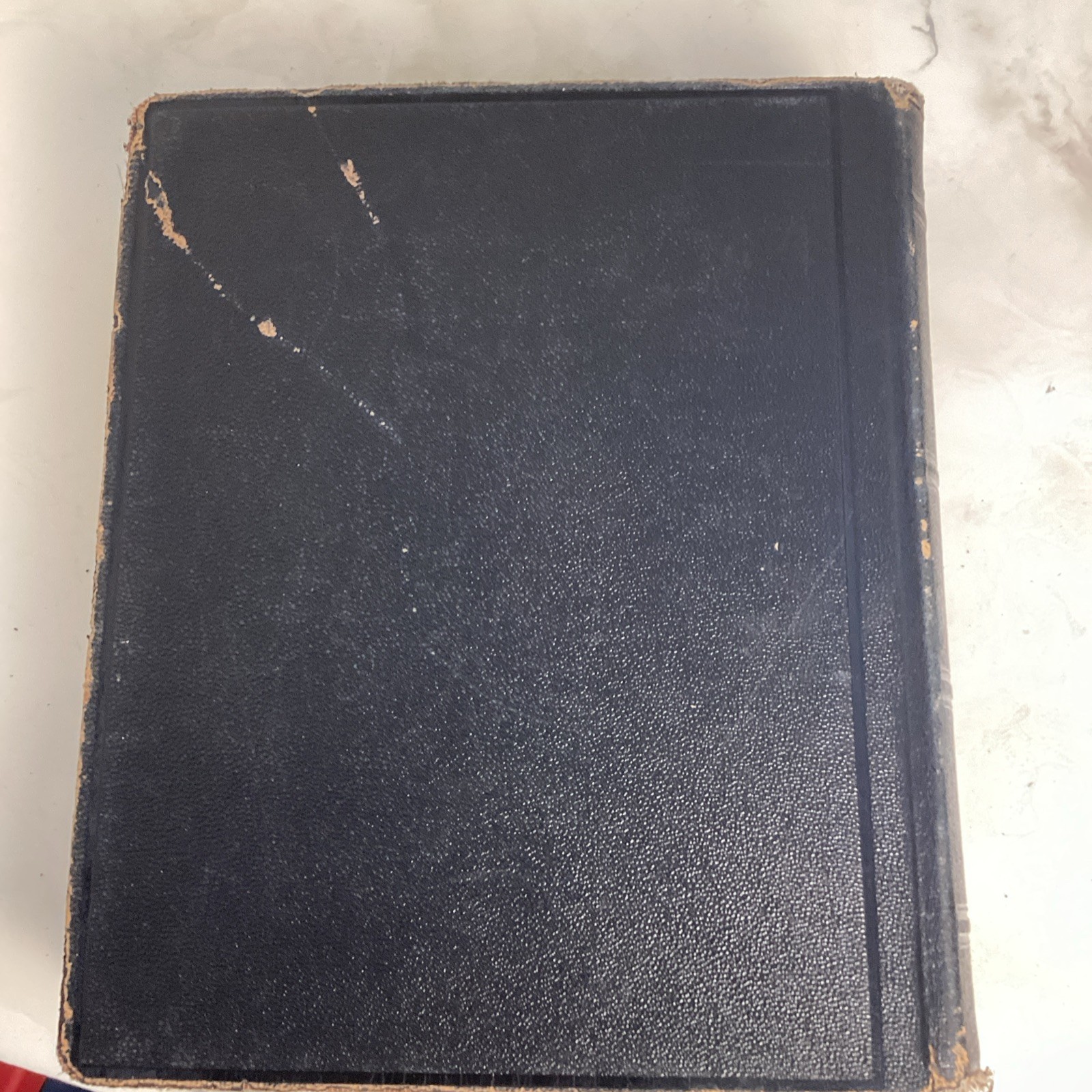 1936 The John A. Hertel Co. Leather Indexed Illustrated Red Letter Bible Chicago