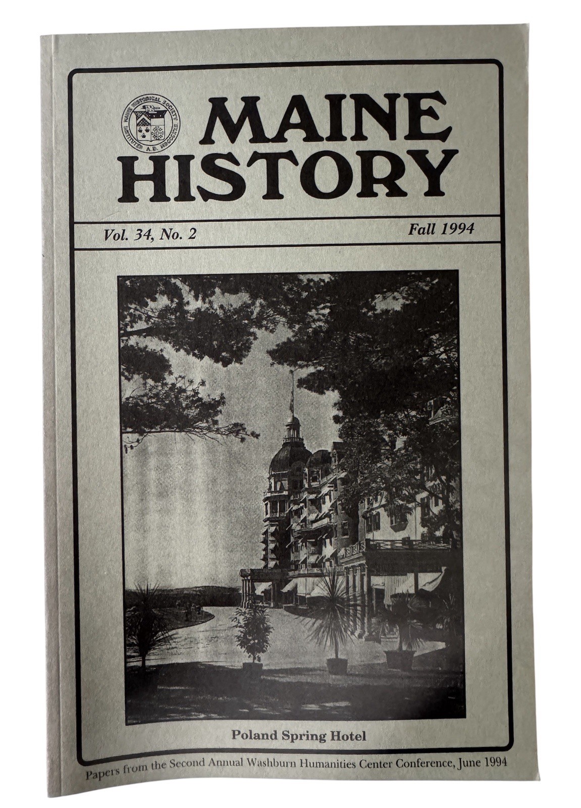 Maine History Magazine Fall 1994 Poland Spring Hotel, Otisfield, Winslow Homer
