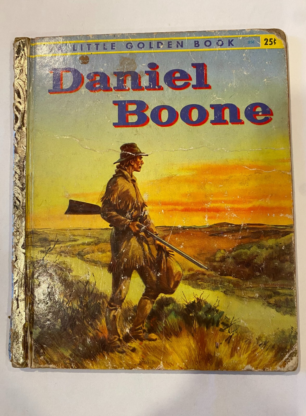 Vintage Children’s Little Golden Book Daniel Boone By Irwin Shapiro 1956