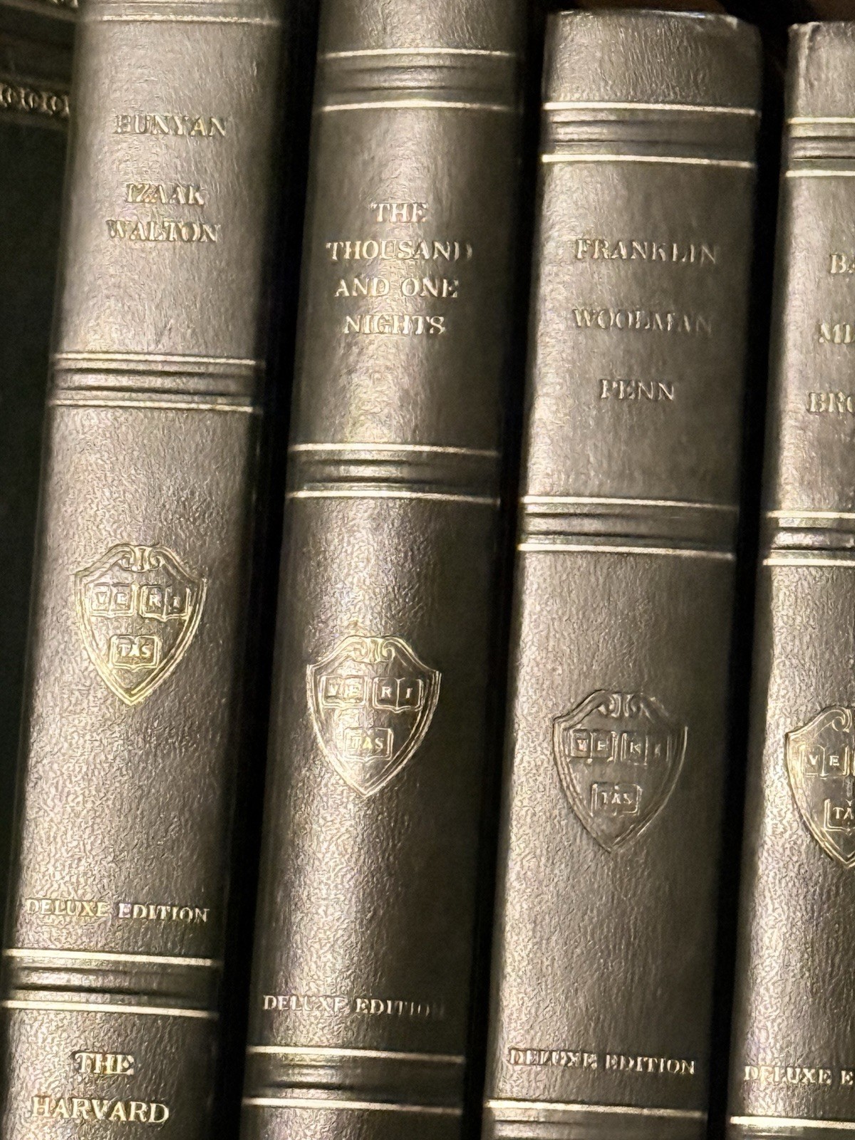 P.F. Collier&Son Deluxe Edition Classics Illustrated Leather Set English HARVARD