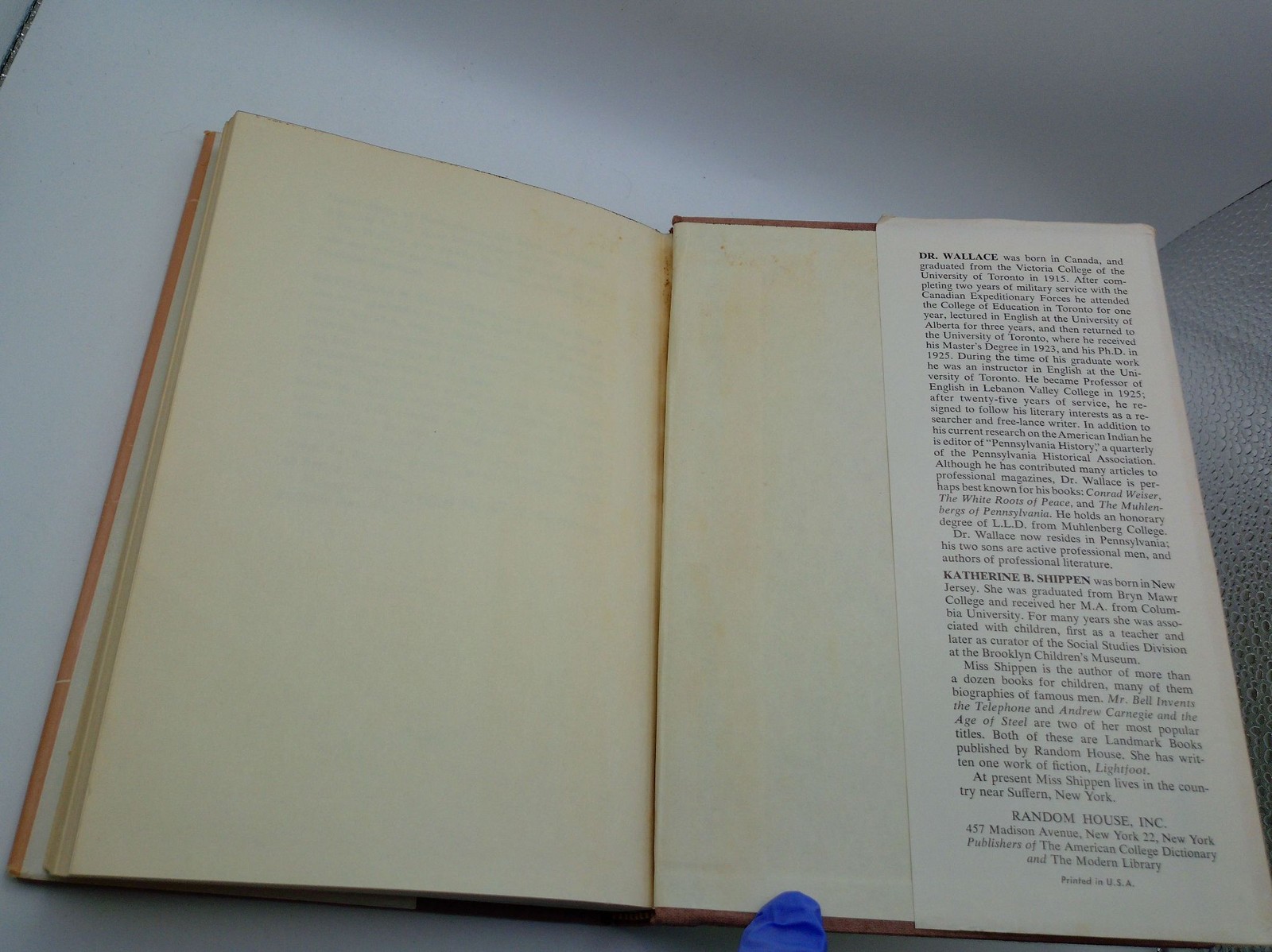 Milton S. Hershey 1959 First Printing Katherine B Shippen Paul A W Wallace DJ