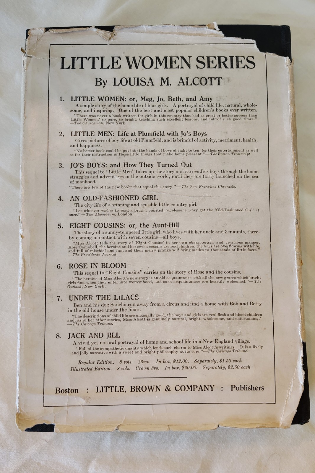 1922 Little Women + 1927 Little Men Louisa Alcott Beacon Hill Illustrated Set