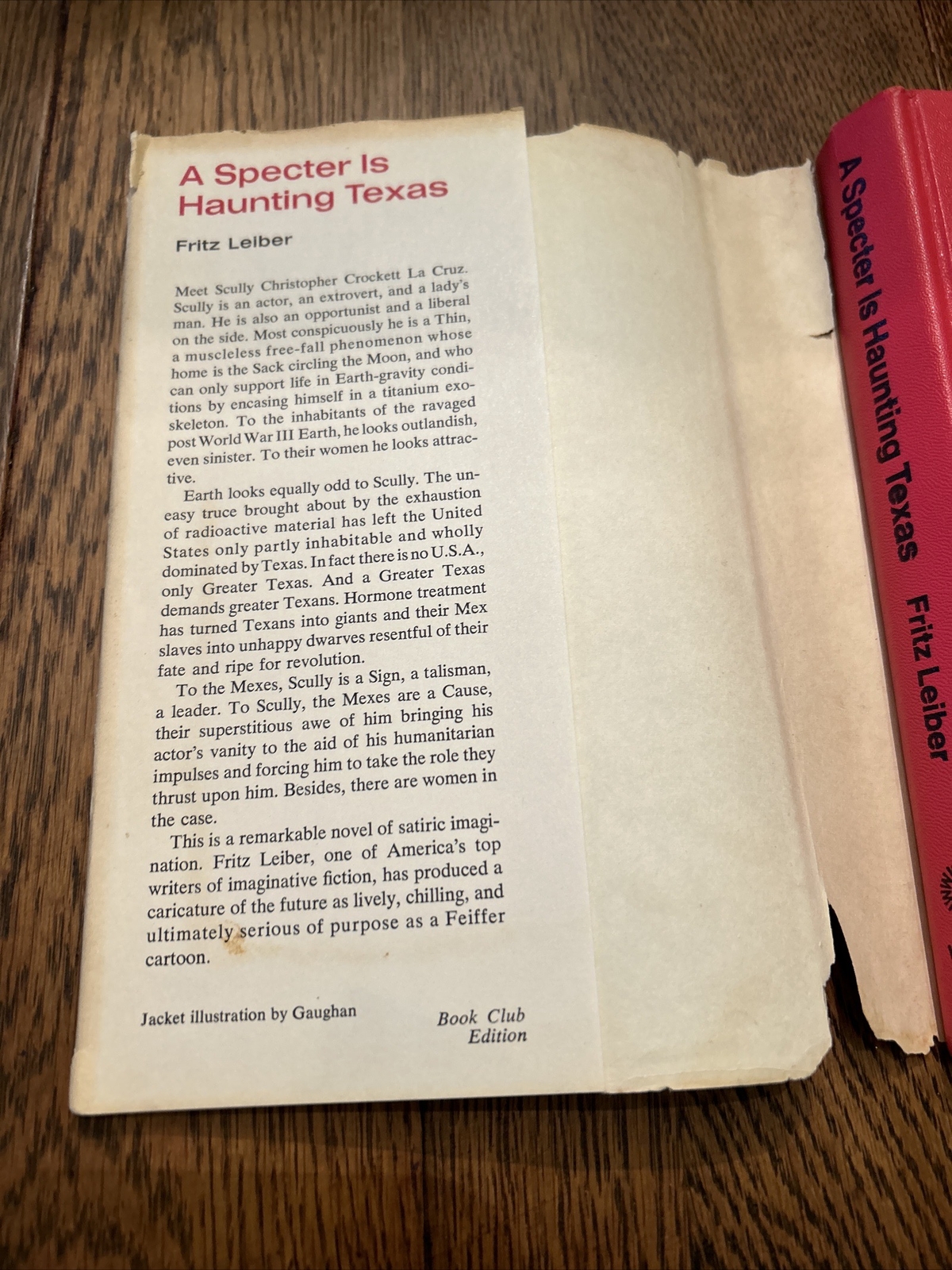 A Specter Is Haunting Texas by Fritz Leiber (1968, Hardcover) DJ Book Club