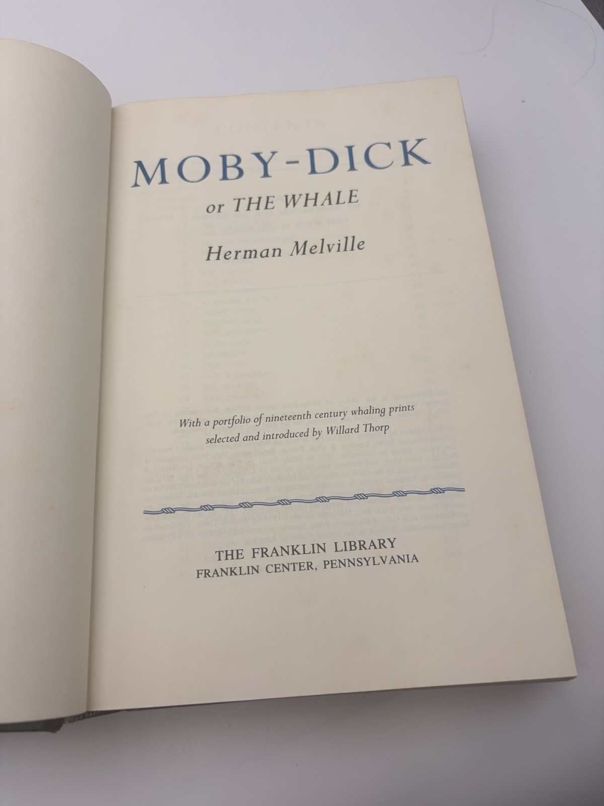 Franklin Library – Moby-Dick – Leather bound – by Herman Melville