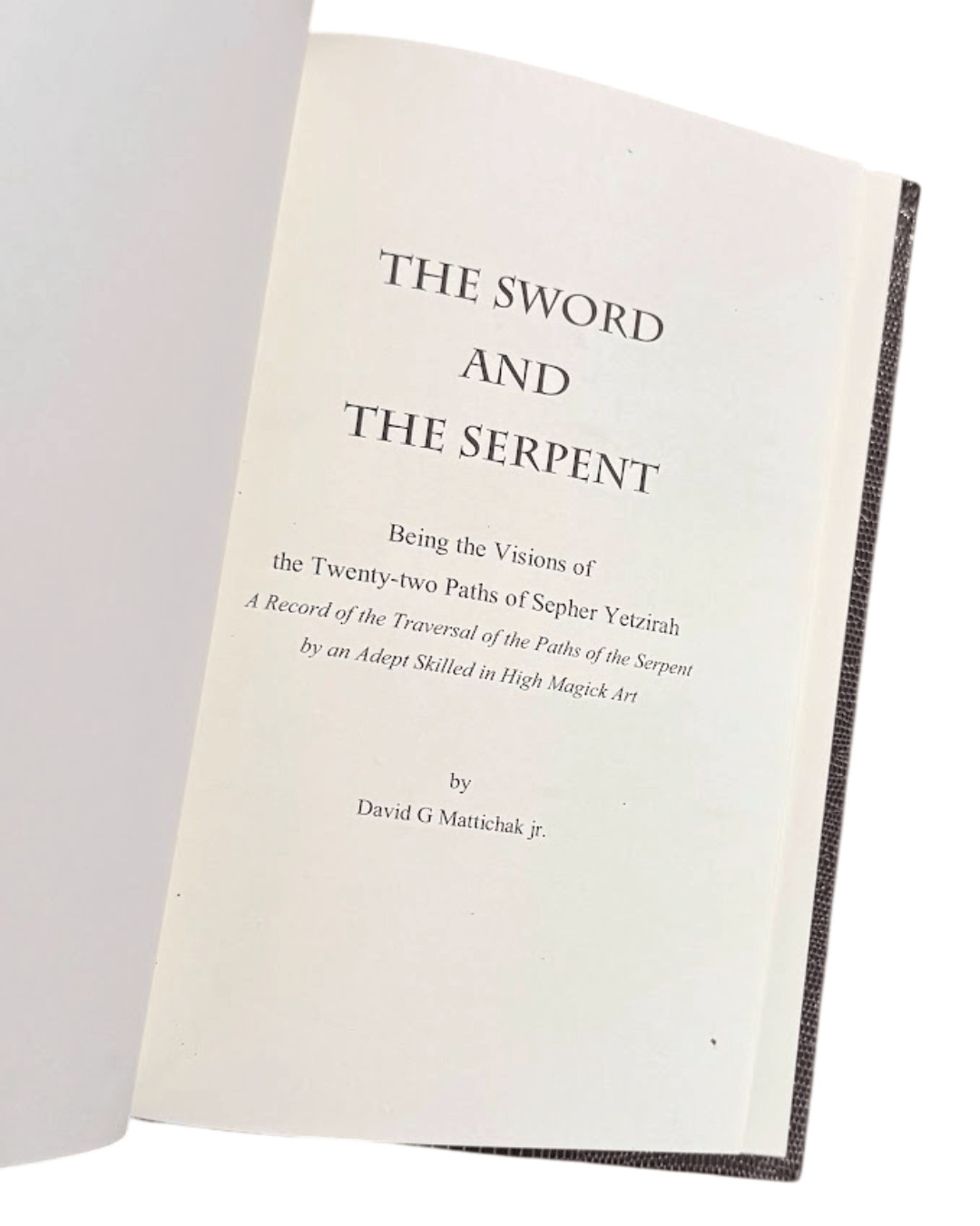 Occult / Sword and Serpent Being the Visions of the Twenty-two Paths 1st ed 2012
