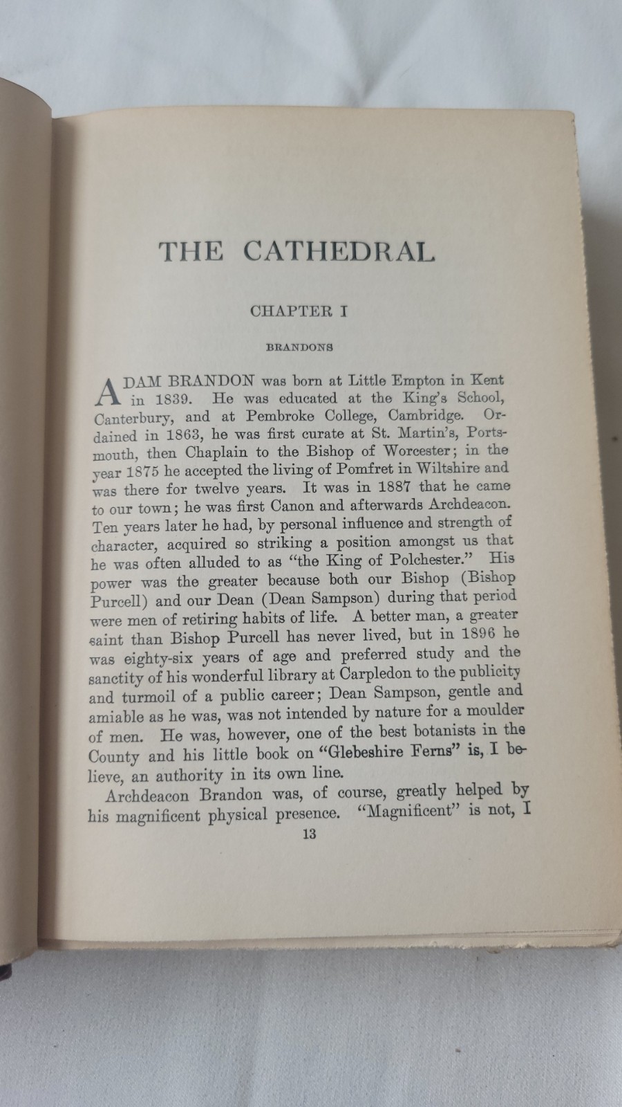 The Cathedral by Hugh Walpole Published 1922 Hardcover