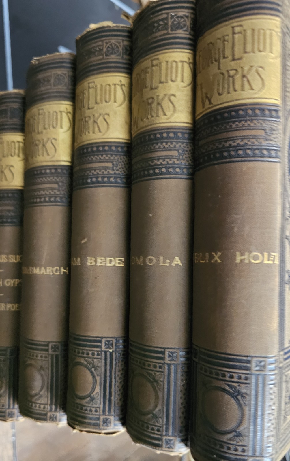 Antique 1800s George Eliot’s Works Hurst & Company Publisher Book Hard Cover