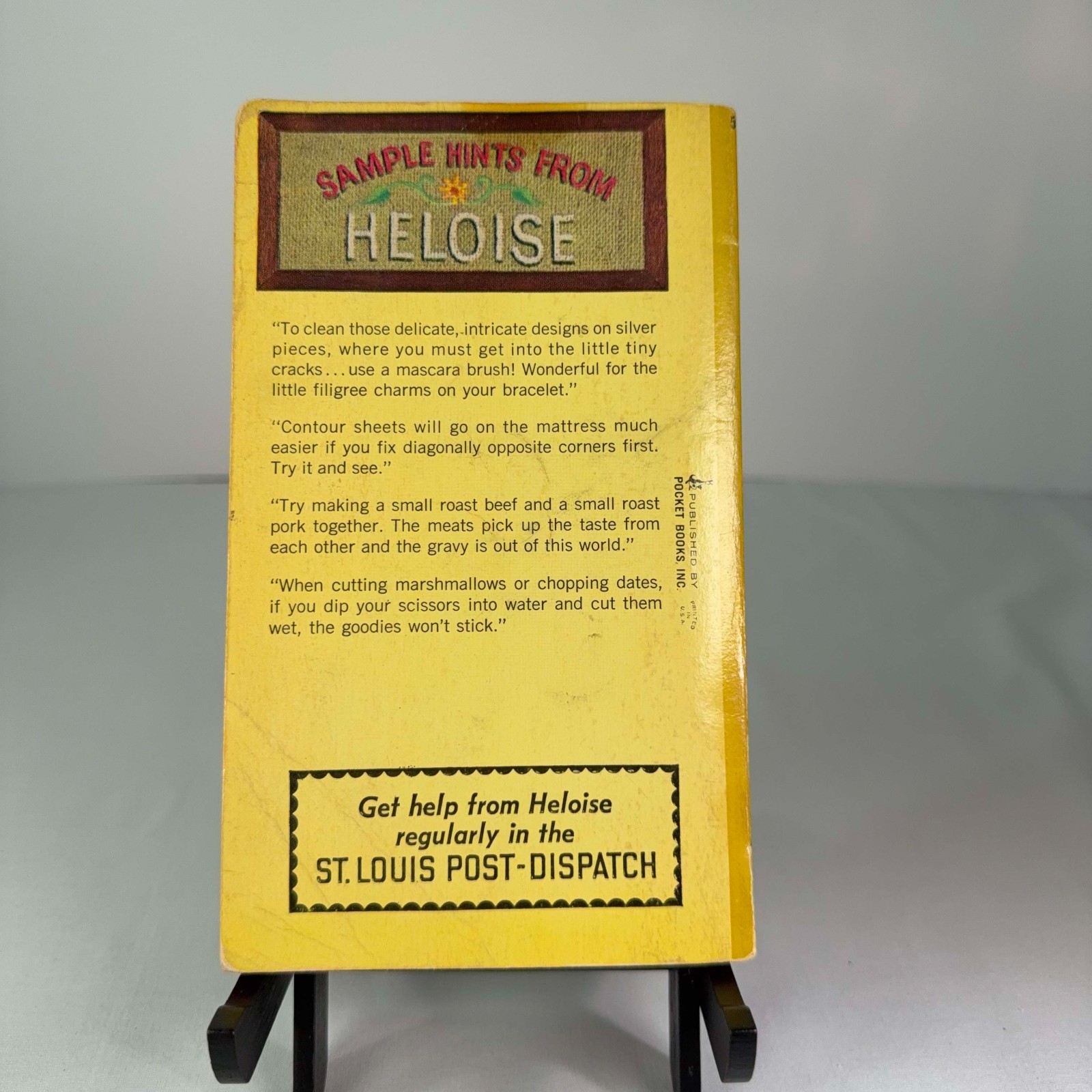 Heloise Housekeeping Hints 1965 Vintage Paperback Cleaning Tips Book