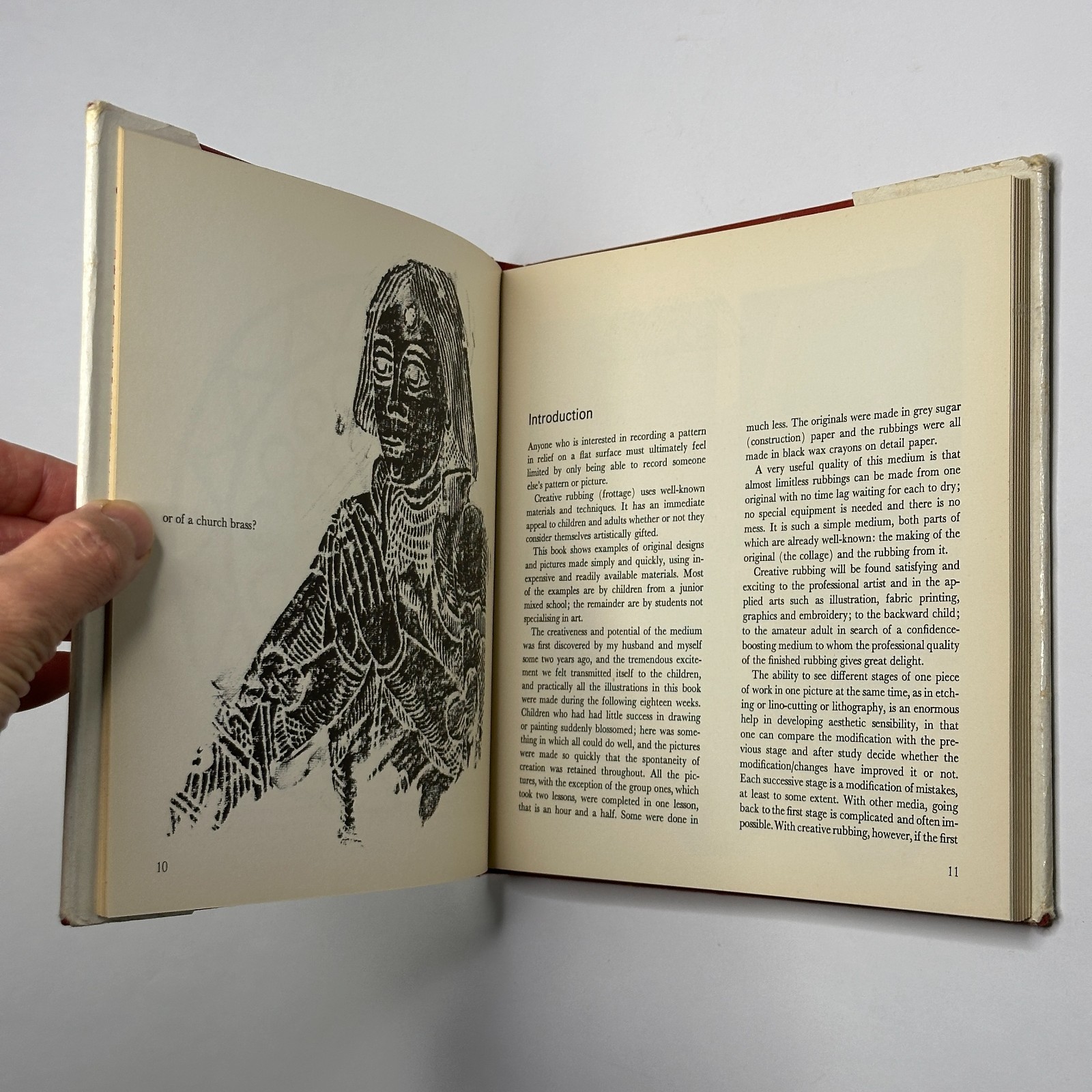 Art Instruction Book „Creative Rubbings“ Laye Andrew (1968, Hardcover)