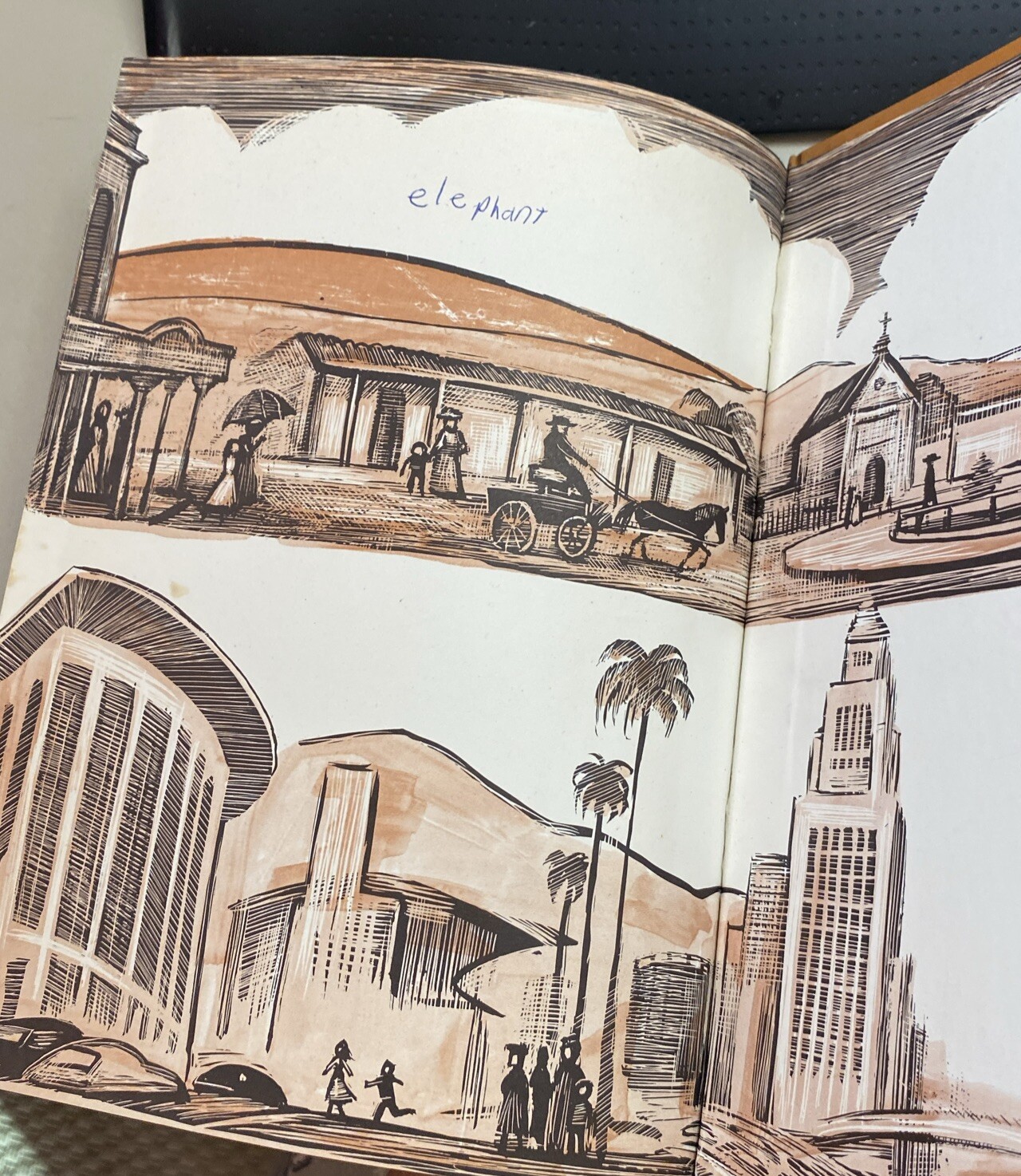 1966 Don Freeman Illustrated Angelenos: Then & Now, Los Angeles History3rd Grade
