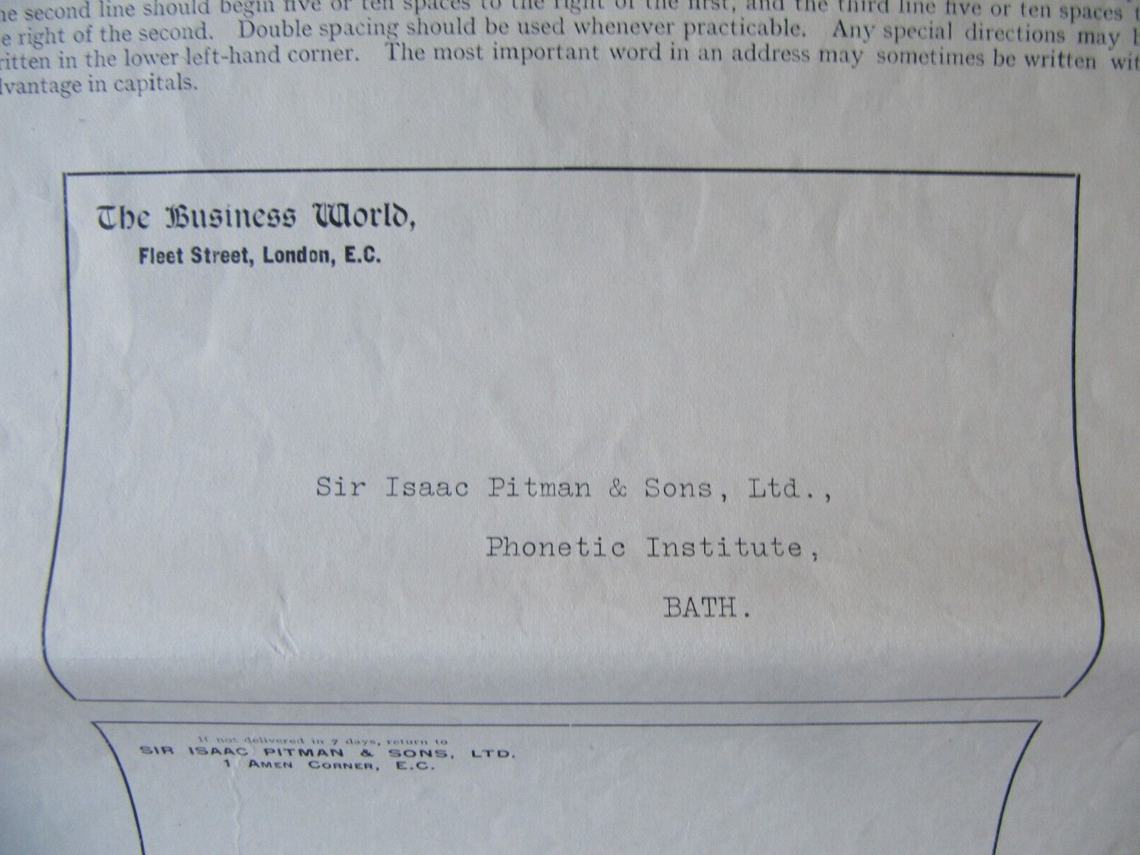 C.E. Smith: PRACTICAL COURSE TOUCH TYPEWRITING (c1915) – Sir Isaac Pitman V RARE