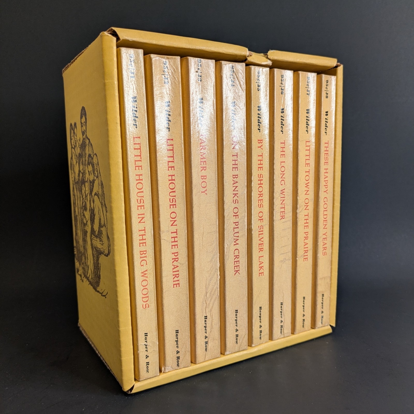 Vintage Little House On The Prairie Book Set 8 Volume Laura Ingalls Wilder 1971