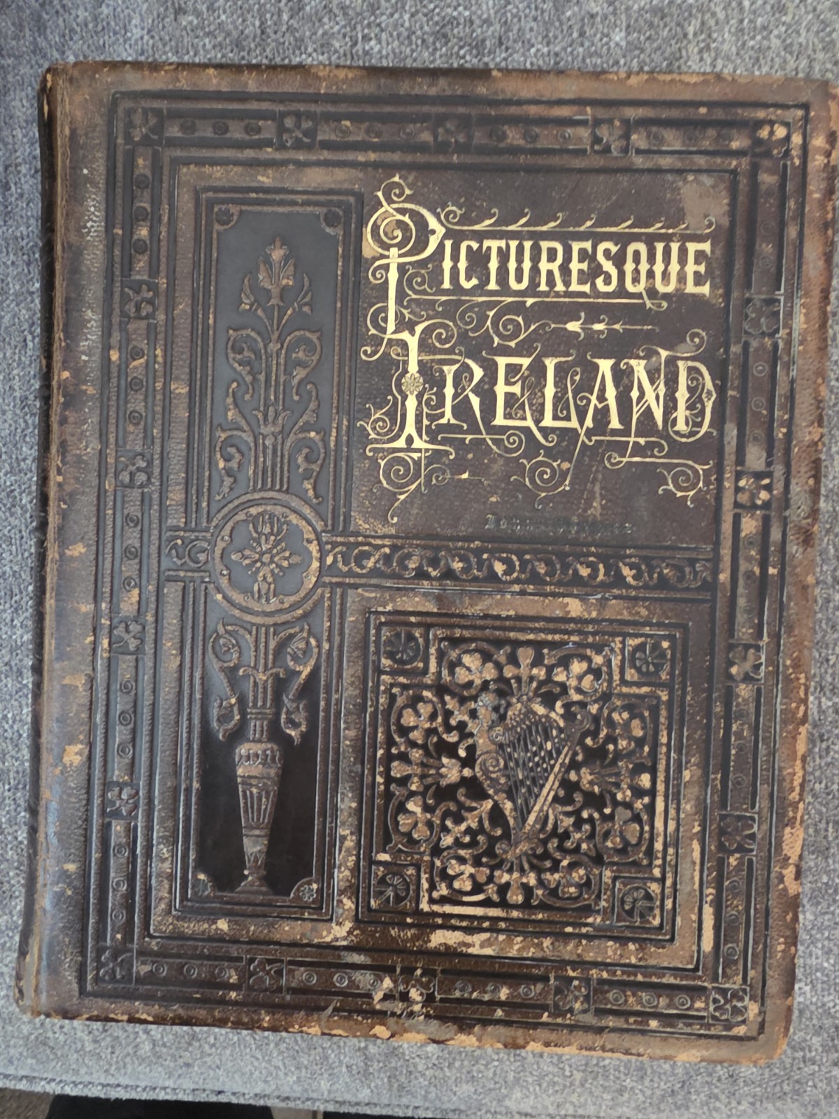 1878 1st Ed Picturesque Ireland John Savage Illustrated Steel Engravings Book