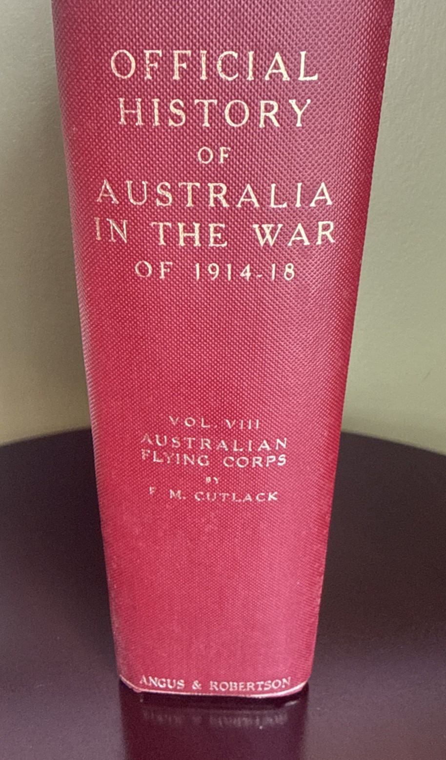 Official History of Australia Flying Corps in the War 1914-1918 WWI 1953 Illus.