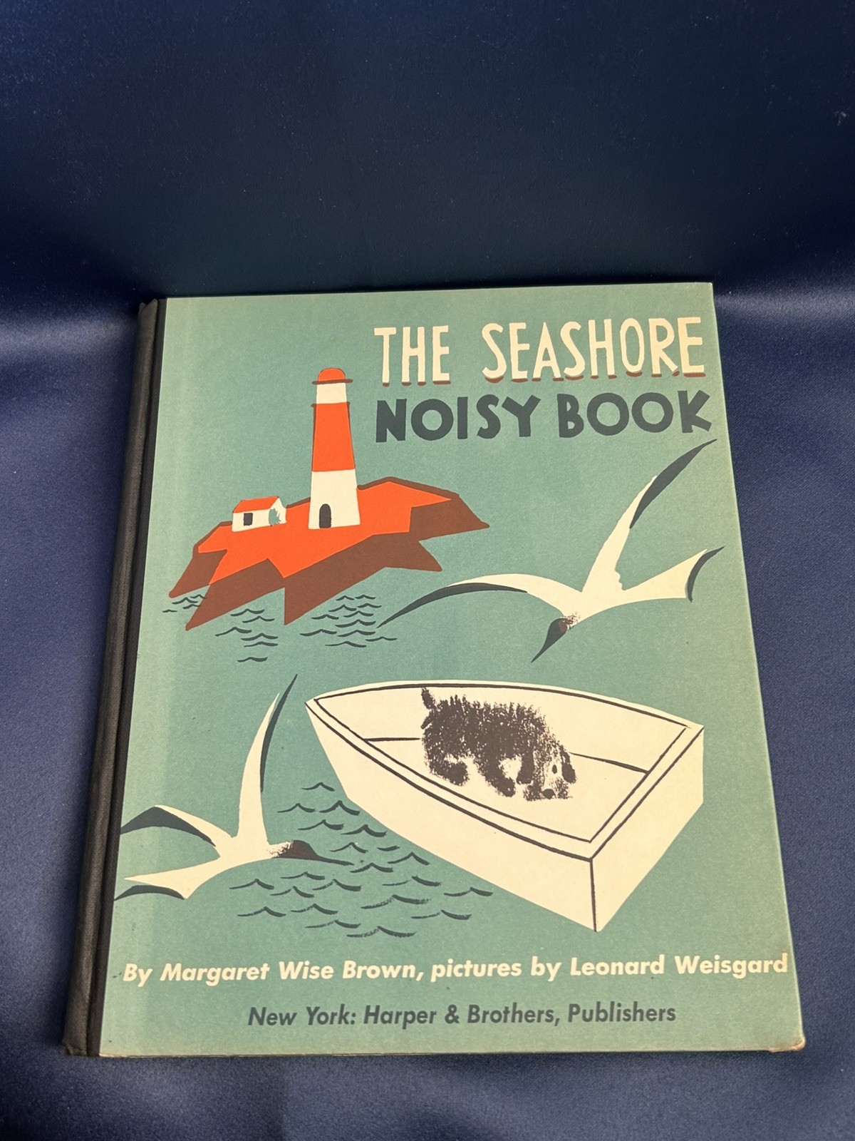 Vtg THE SEASHORE NOISY BOOK By Margaret Wise Brown 1941 HC DJ Beach Core