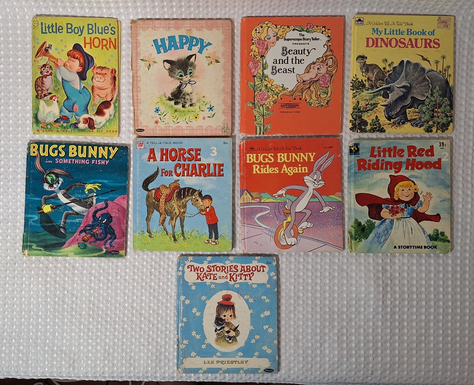 Vintage 1950s-1980s Children’s Small Books Whitman Golden Rand Mcnally Lot of 9