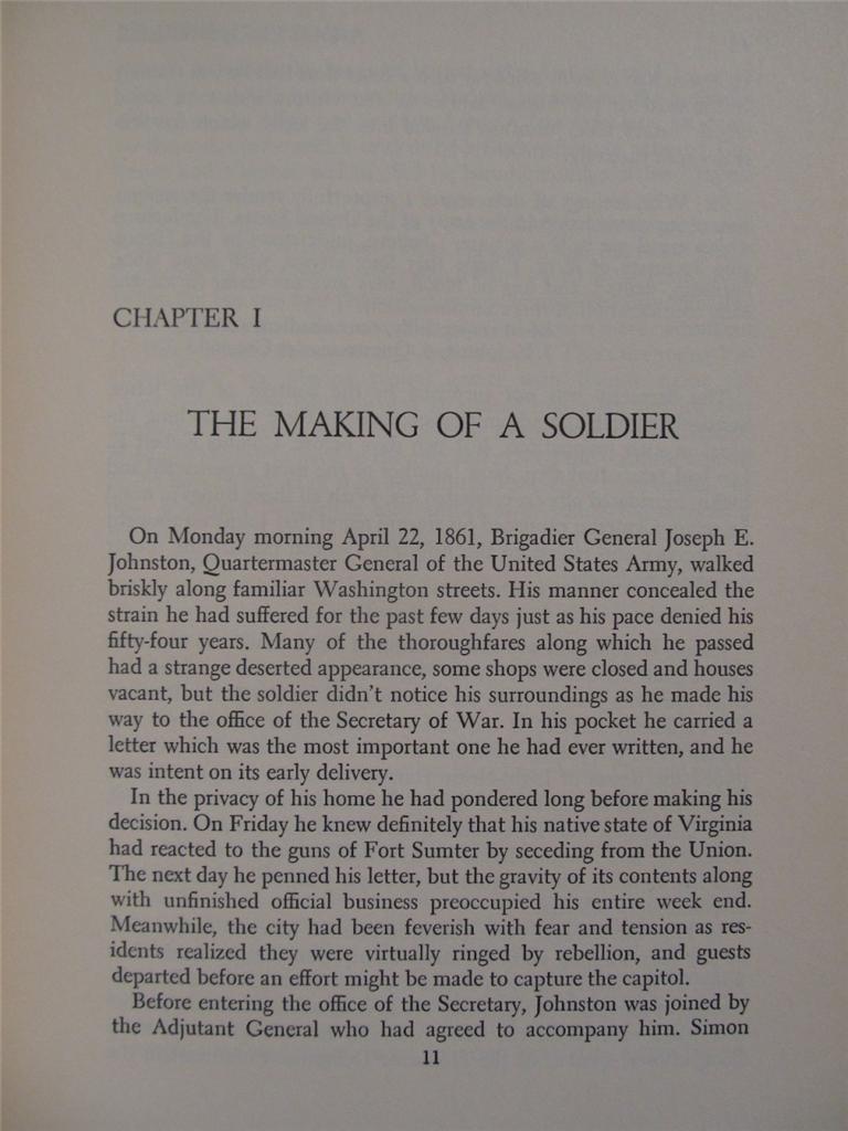 A DIFFERENT VALOR – GENERAL JOSEPH JOHNSTON – FIRST EDITION – CSA – CIVIL WAR