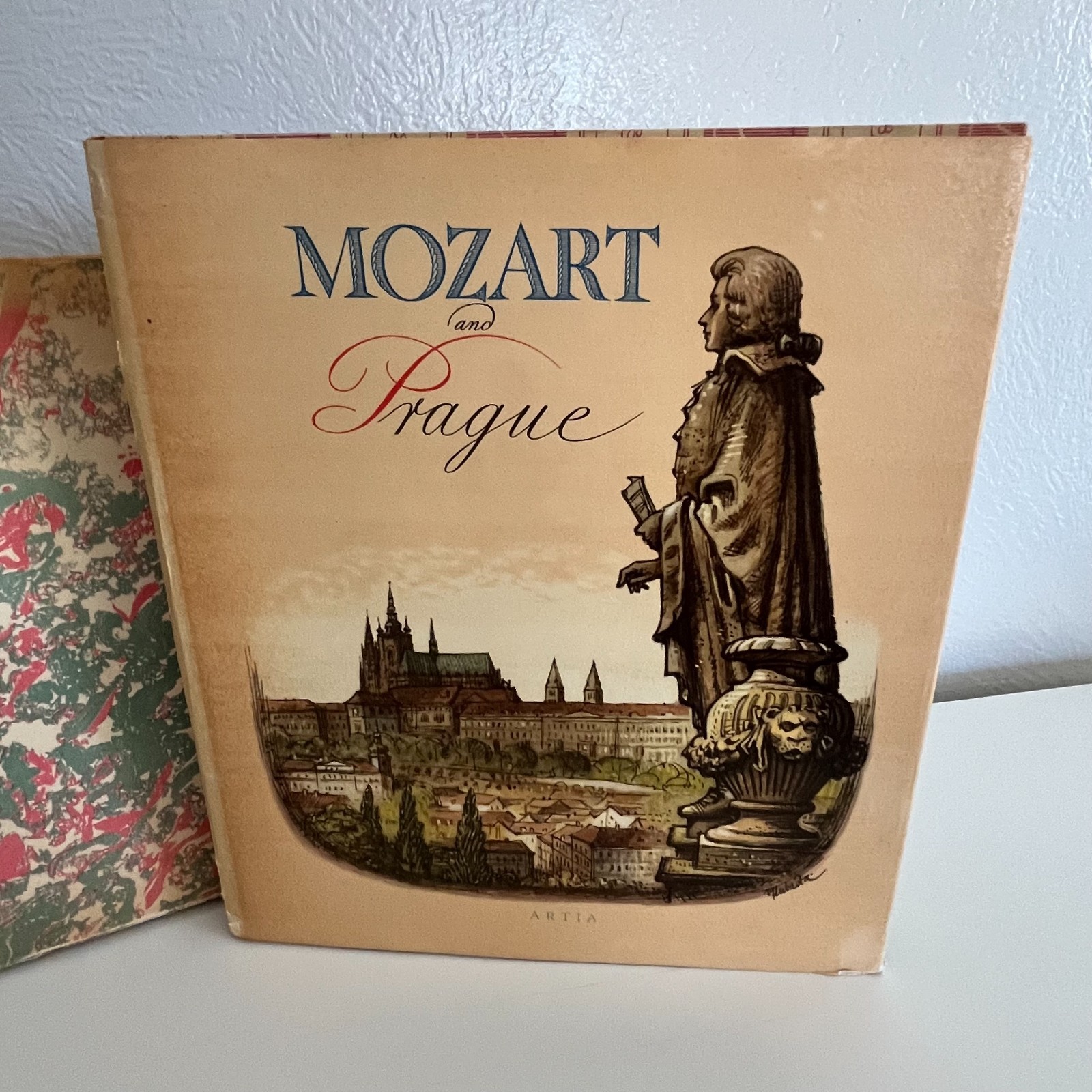 Vintage Hardcover w/Jacket & Box Mozart and Prague by Alexander Buchner Et al.