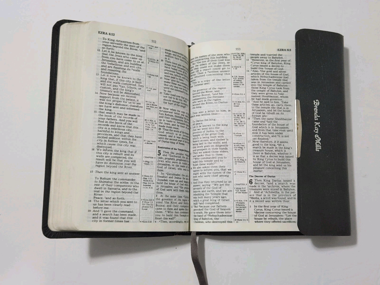 Holy Bible New King James Version Reference, Red Letter, Nelson 748SGY 1983 Snap