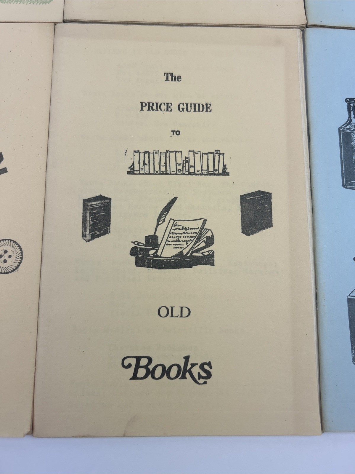 ANTIQUE & BOTTLE Reference Books & Price Guides With Photos Vintage Pamphlets
