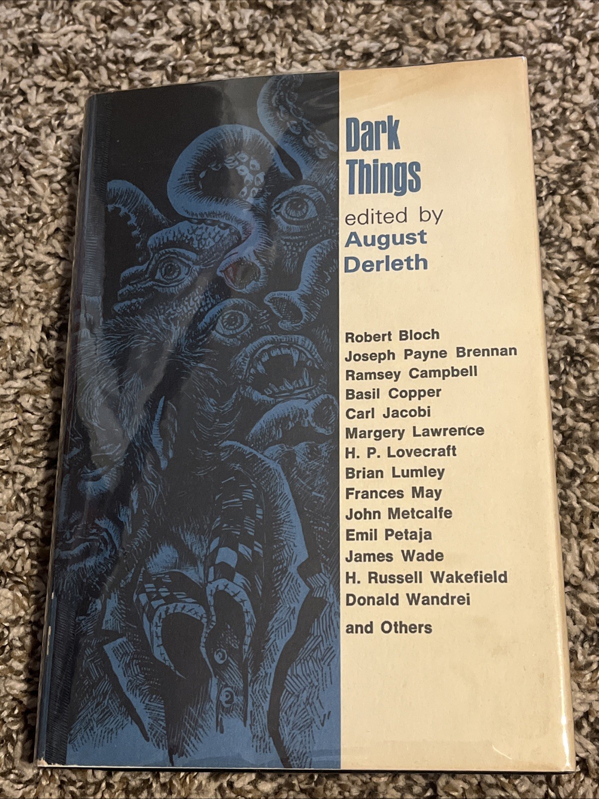 August Derleth *RARE* Dark Things Book – 1971 – Arkham House – 1st ED
