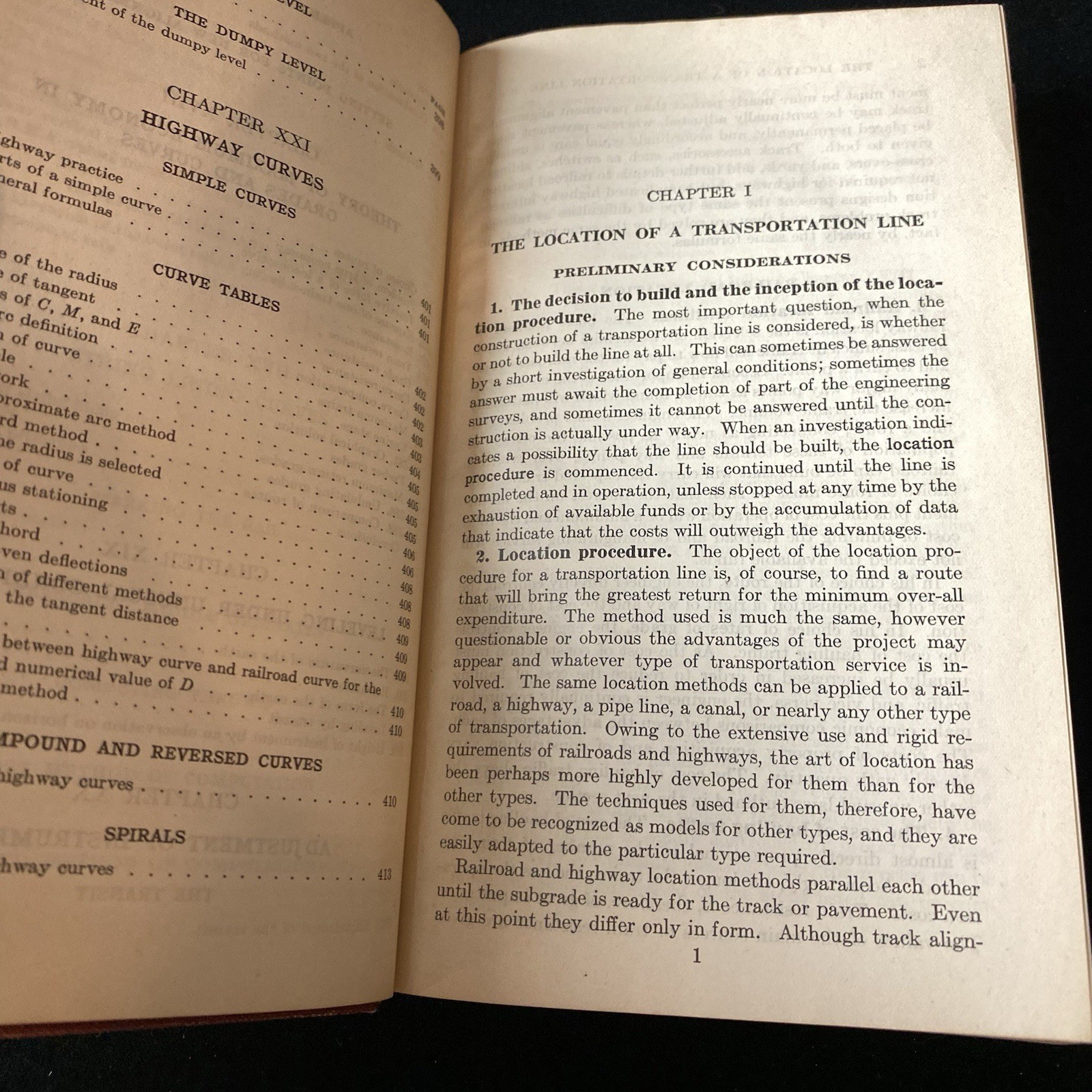 FIELD ENGINEERING: TEXT TABLES VOLUME 1 BY SEARLES, IVES, & KIMMAM HB 1949