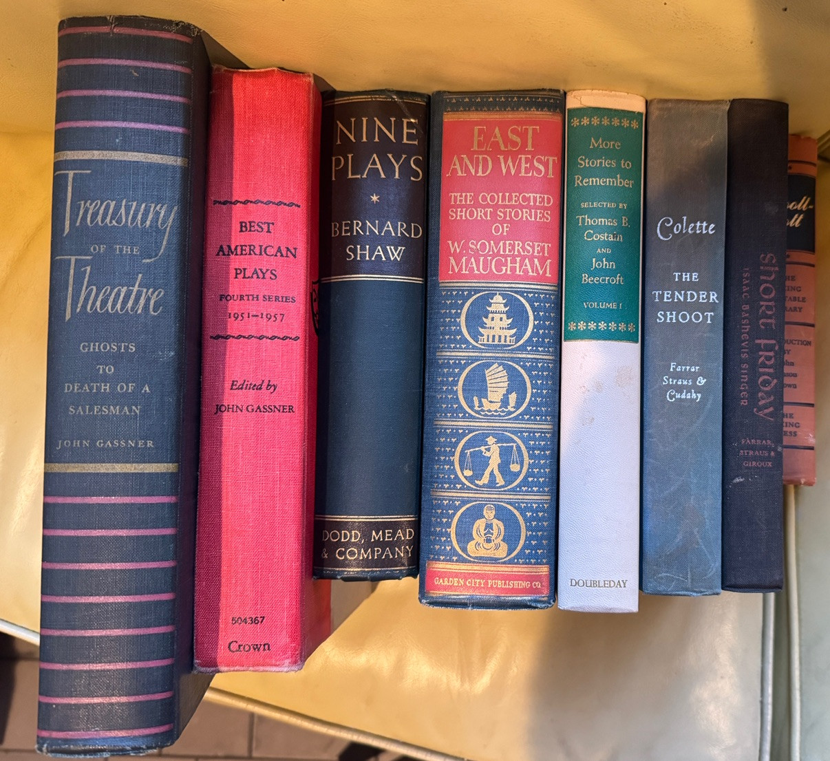 *Lot Of 8 Vintage Hardcover Books- Collection of Short Stories/ Theater/Novels