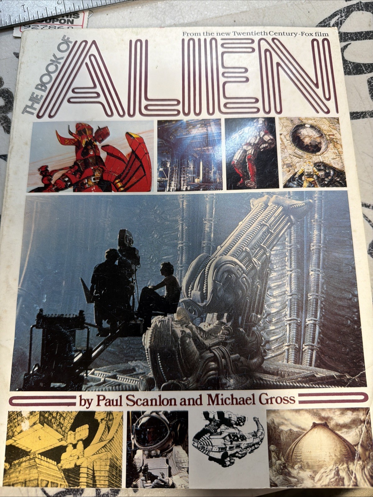 The Book of Alien 1979 Scanlon & Gross Vintage Sci-Fi Art Book