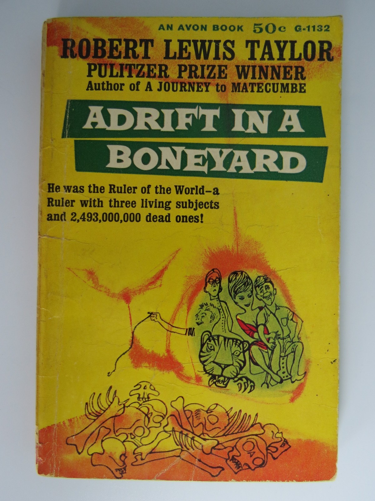ADRIFT IN A BONEYARD Taylor, Robert Lewis 1947 First Paperback Edition