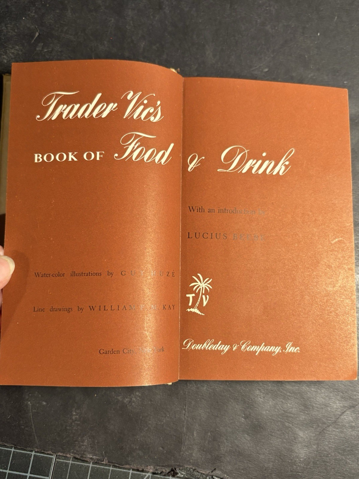 TRADER VIC’S Book of Food & Drink Victor Bergeron 1946 1st Ed Tiki Cocktails