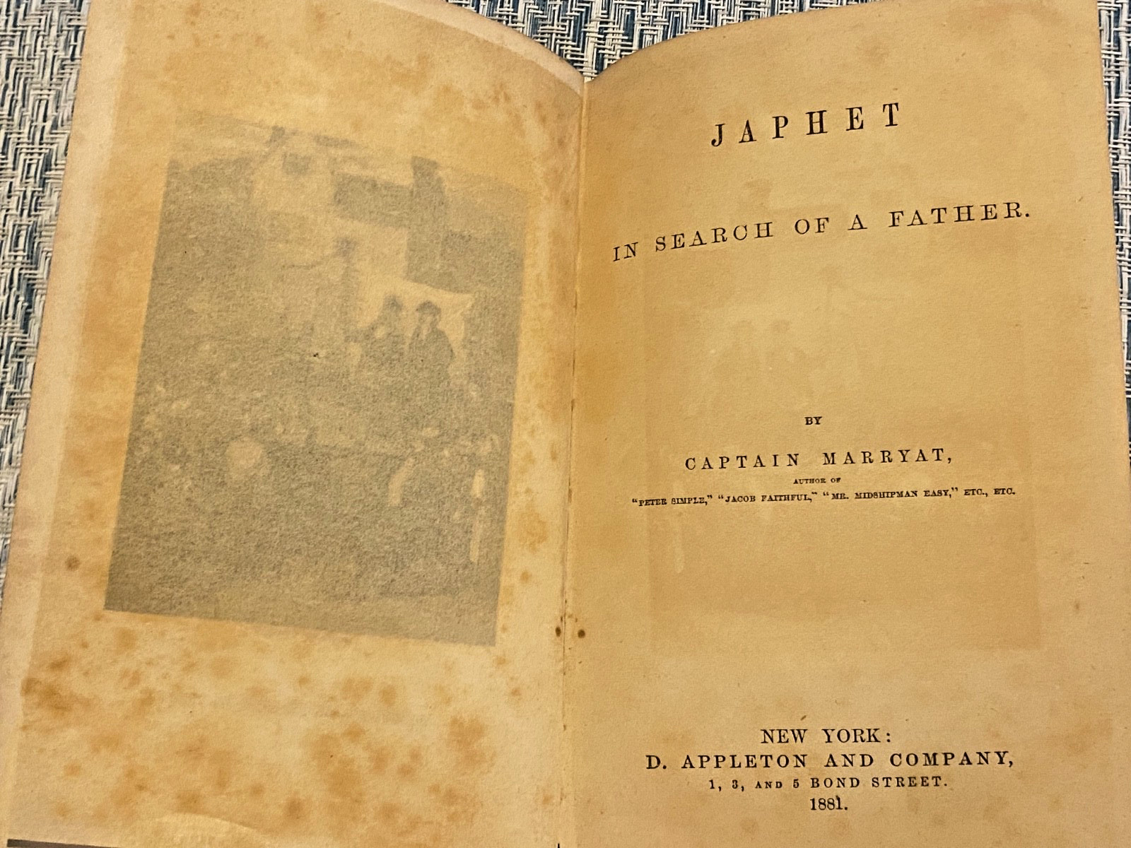 Captain Frederick Marryat – Japhet in Search of a Father – 1881 – Hardcover
