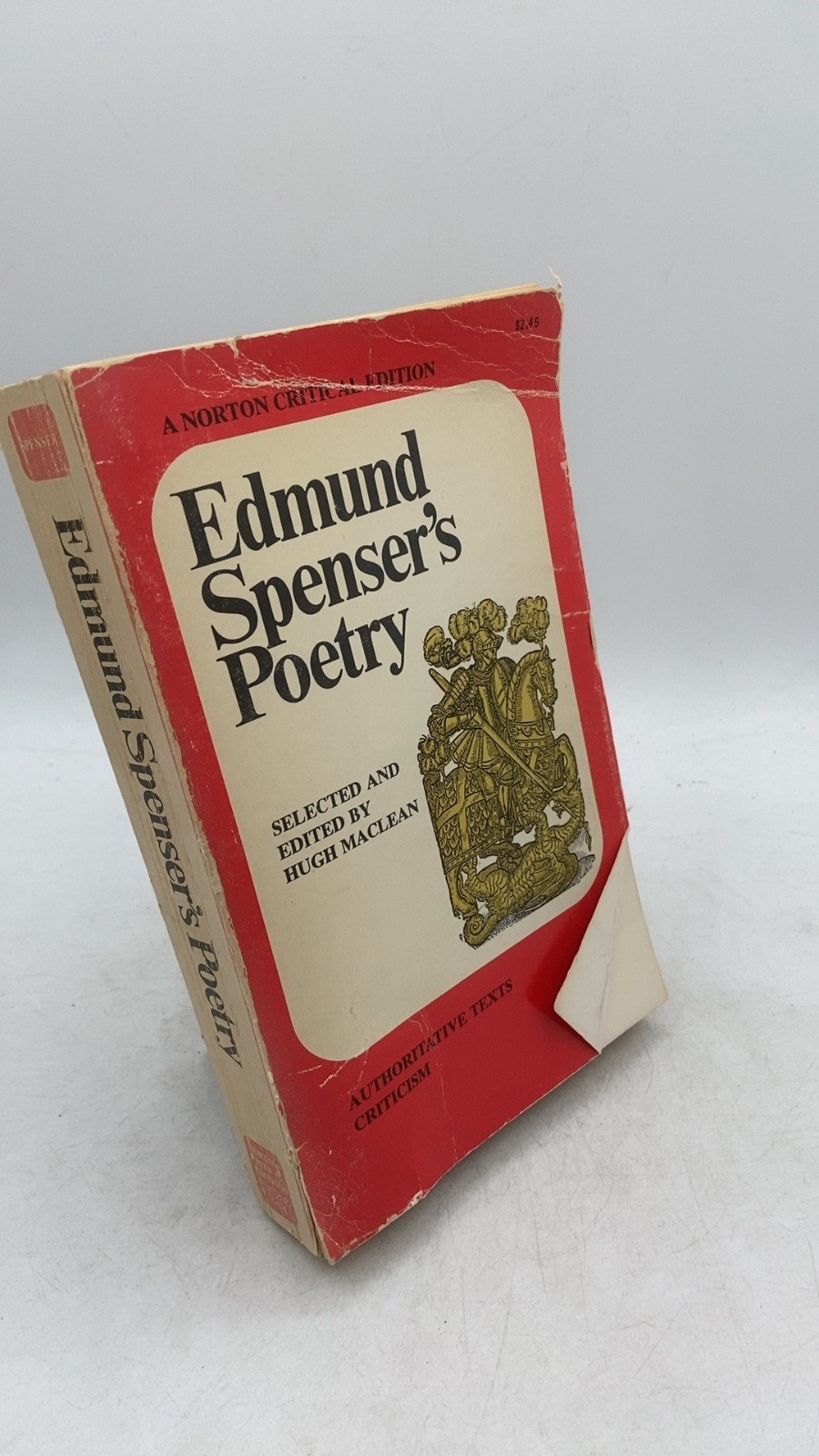 Edmund Spenser’s Poetry Edmund Spenser (Selected and Edited by Hugh Maclean) …