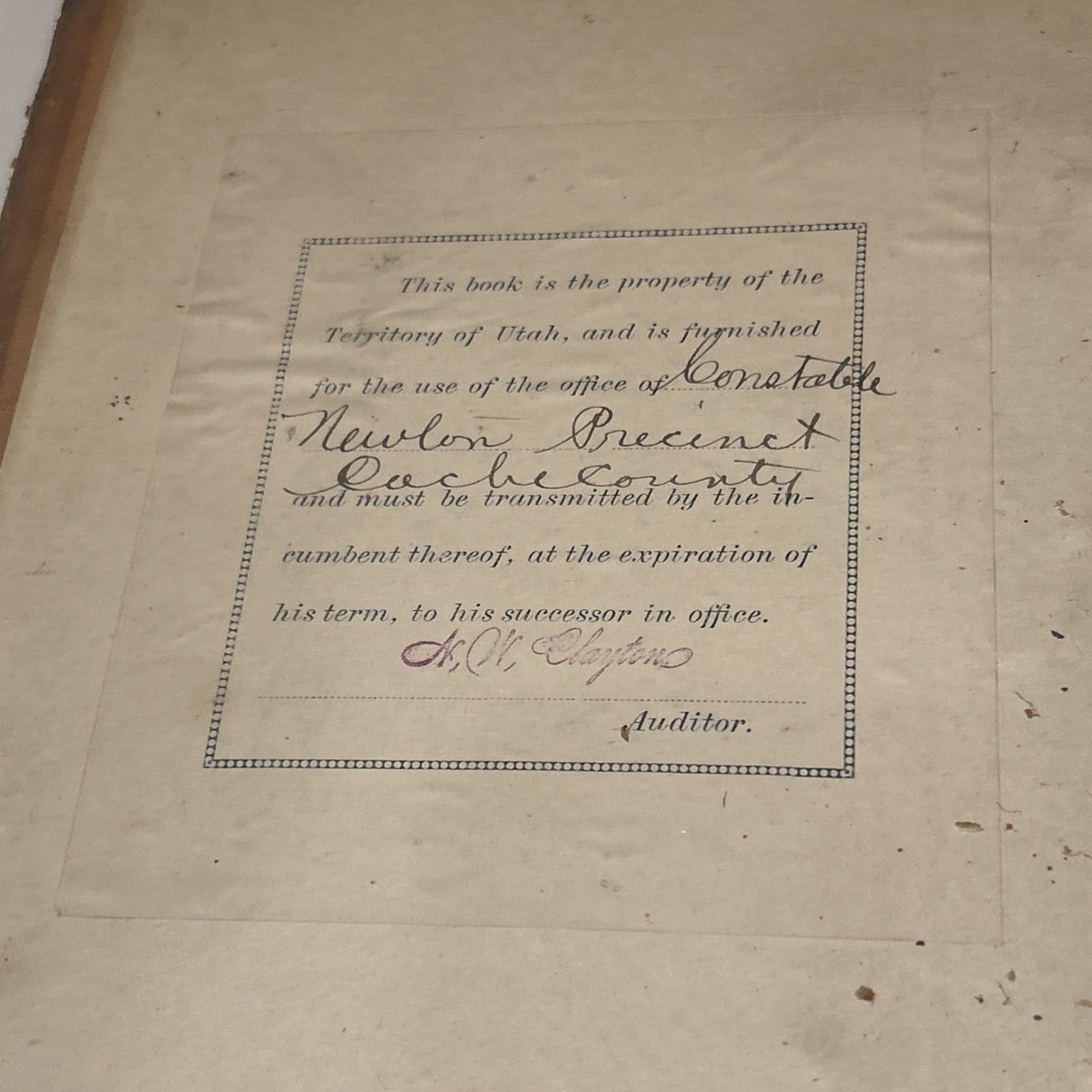 Compiled Laws of Utah 1888 – Vol 2, Rare Hardcover Legal Antique Government Book