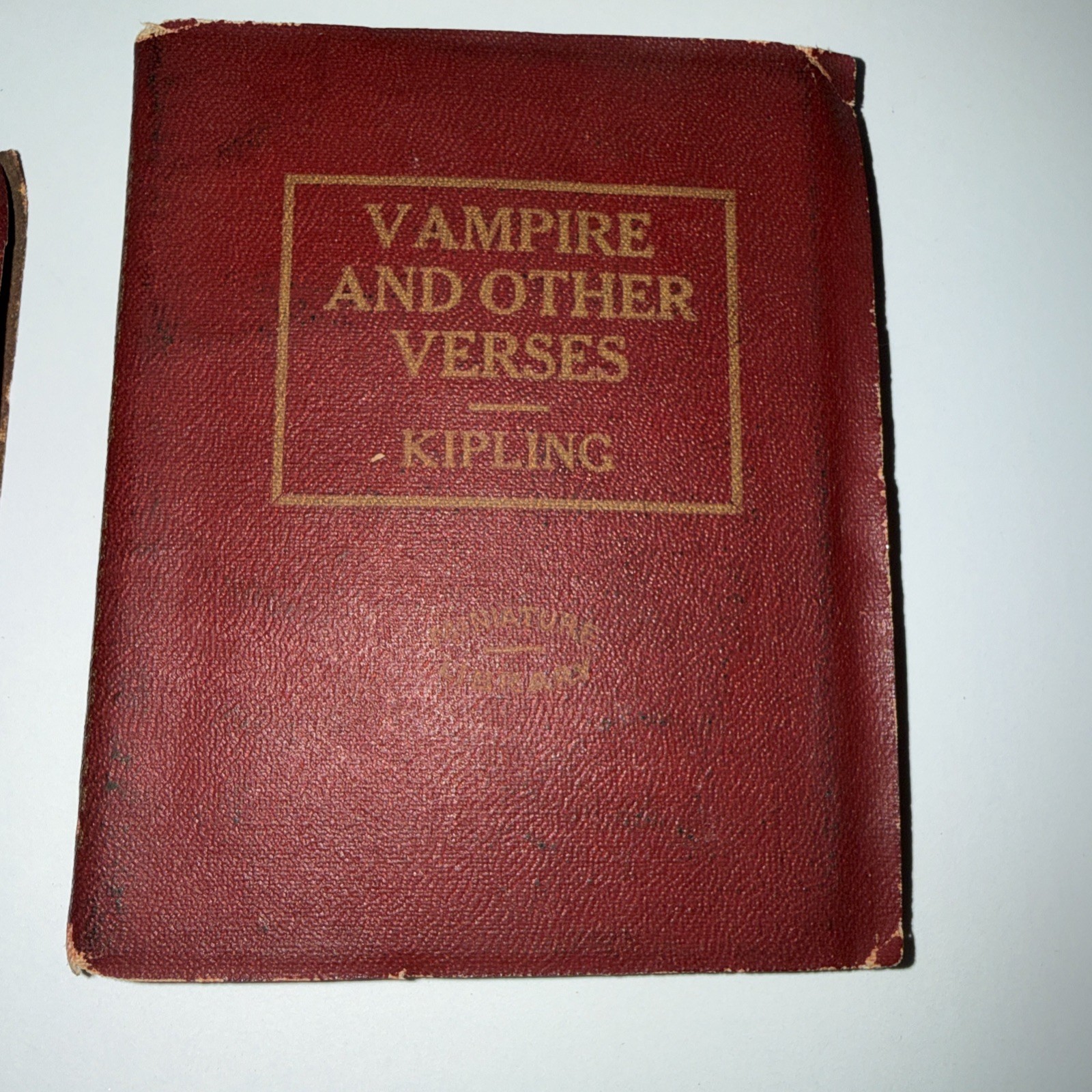 MINIATURE LIBRARY BOOKS Kipling VAMPIRE WILDE TENNYSON Antique Literature