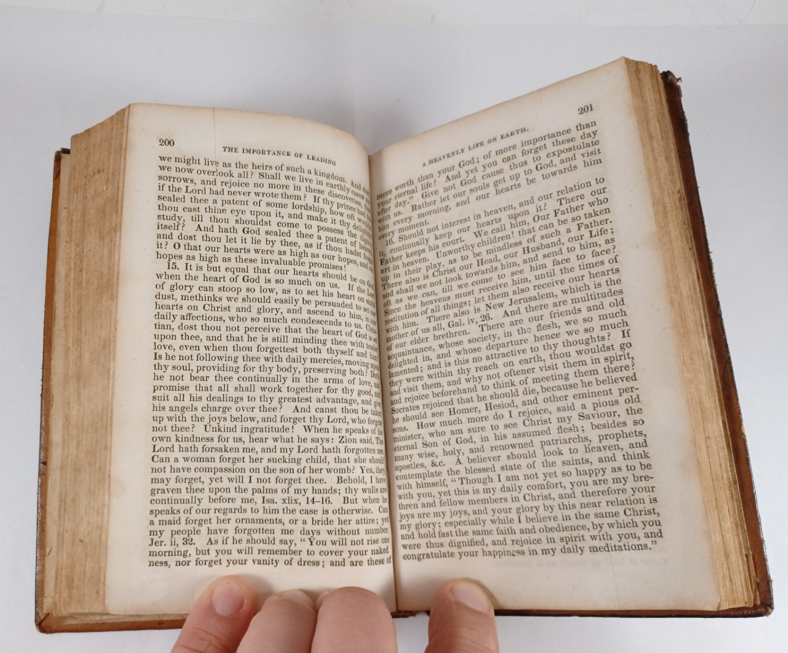 Antique 1828 The Saint’s Everlasting Rest Book, Richard Baxter, Leather Bound
