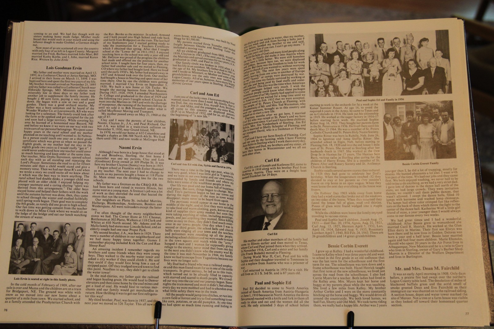 Sterling Centennial, Logan County (Colorado) Family History, hardcover, 1984