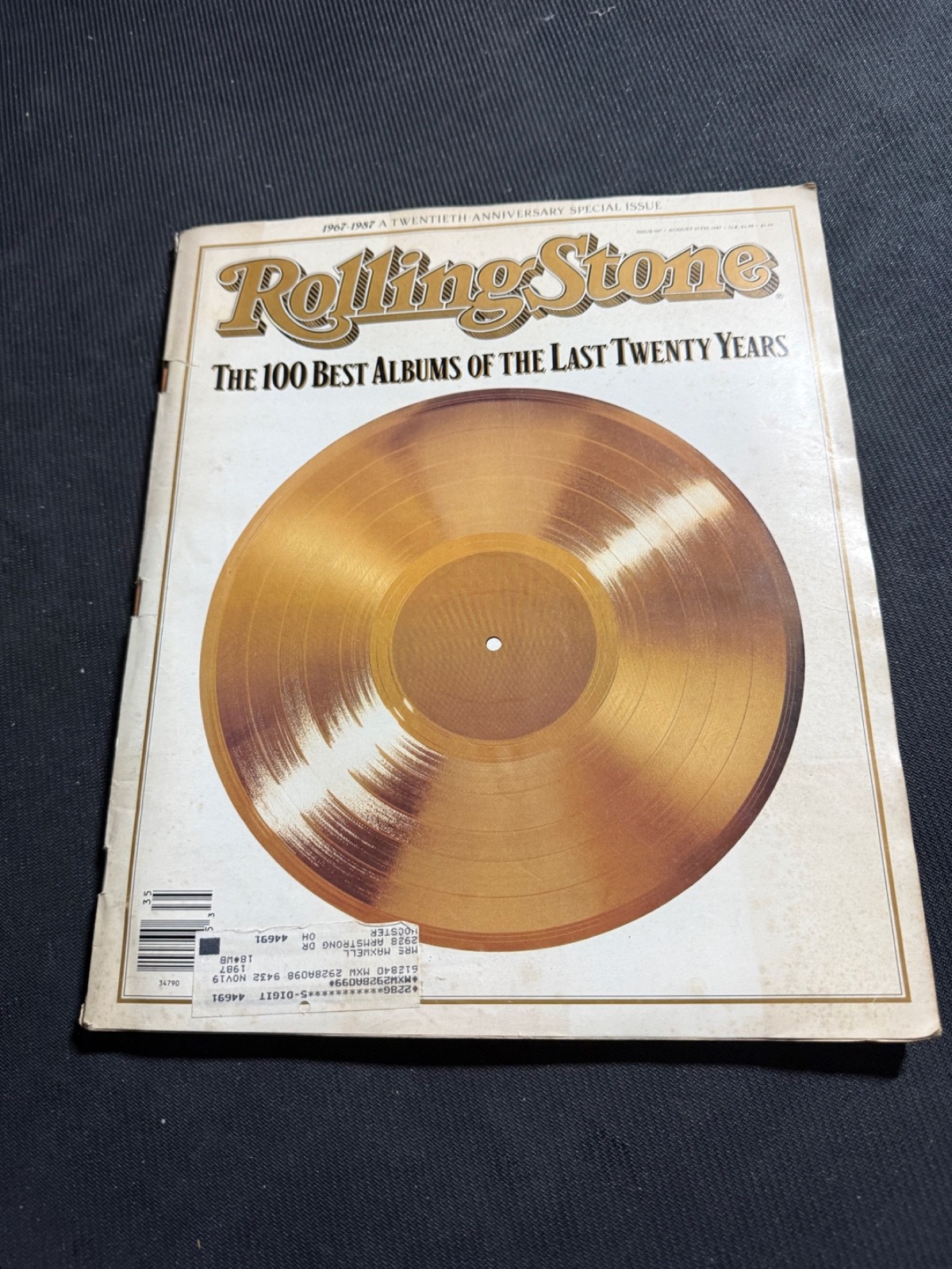 ROLLING STONE Magazine #507 August 27th 1987 – 100 BEST ALBUMS