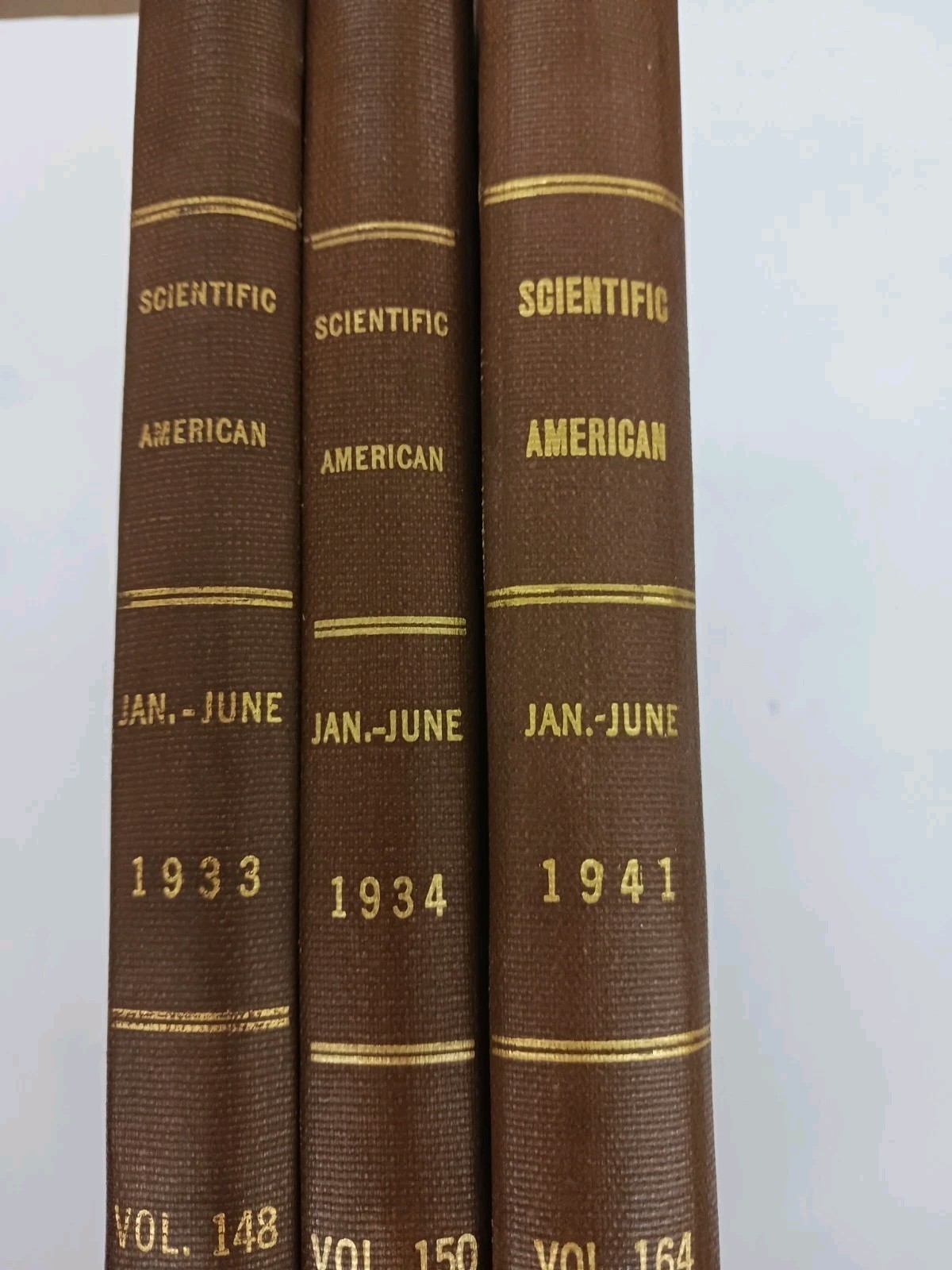 Scientific American Bound Copies 1933-34-41 Jan-June Great Illustrations & Ad