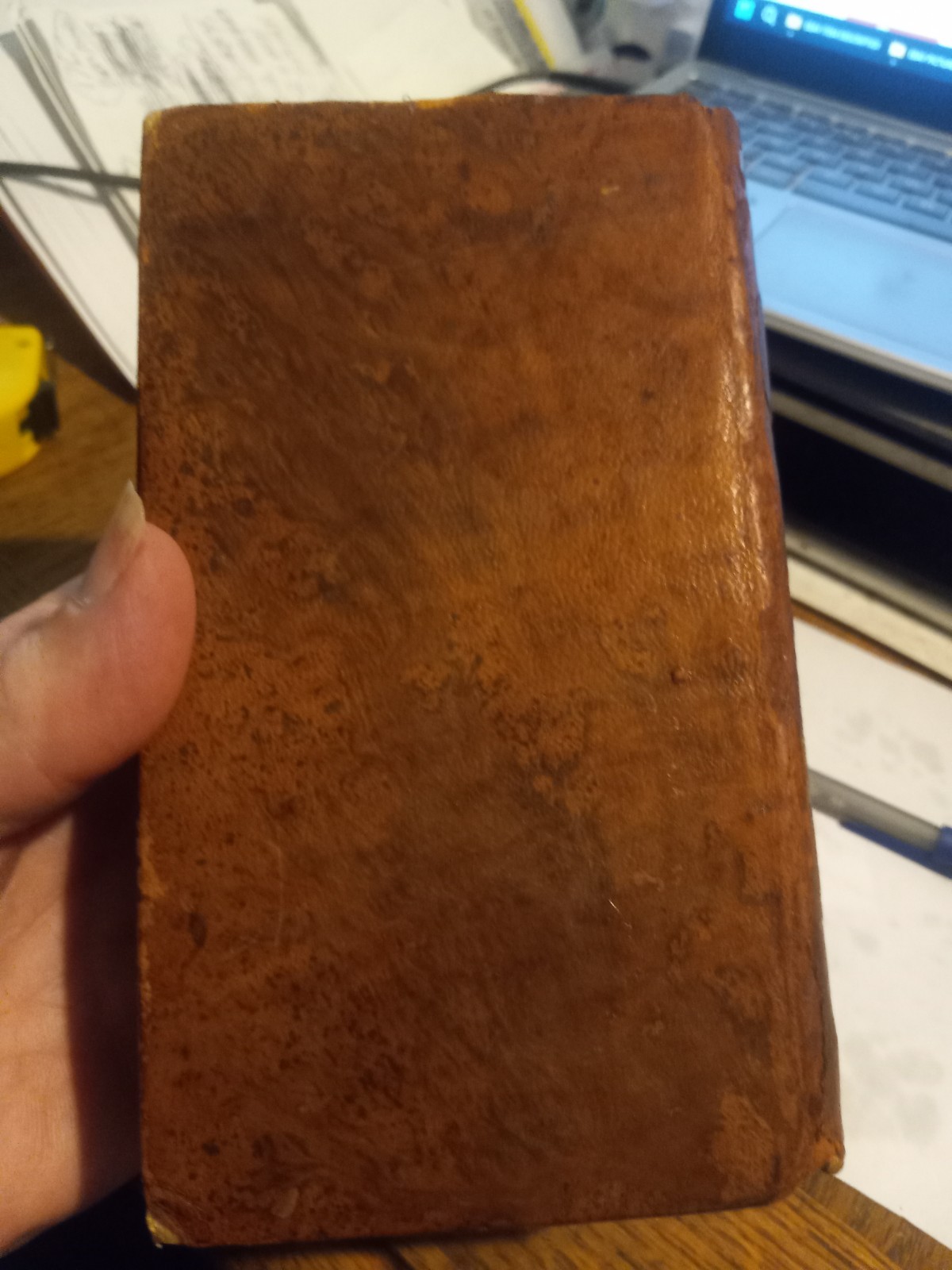 1782 HISTOIRE ROMAINE BY M ROLLIN FULL LEATHER VOLUME 8 ONLY, W/MAP OF ALGERIA