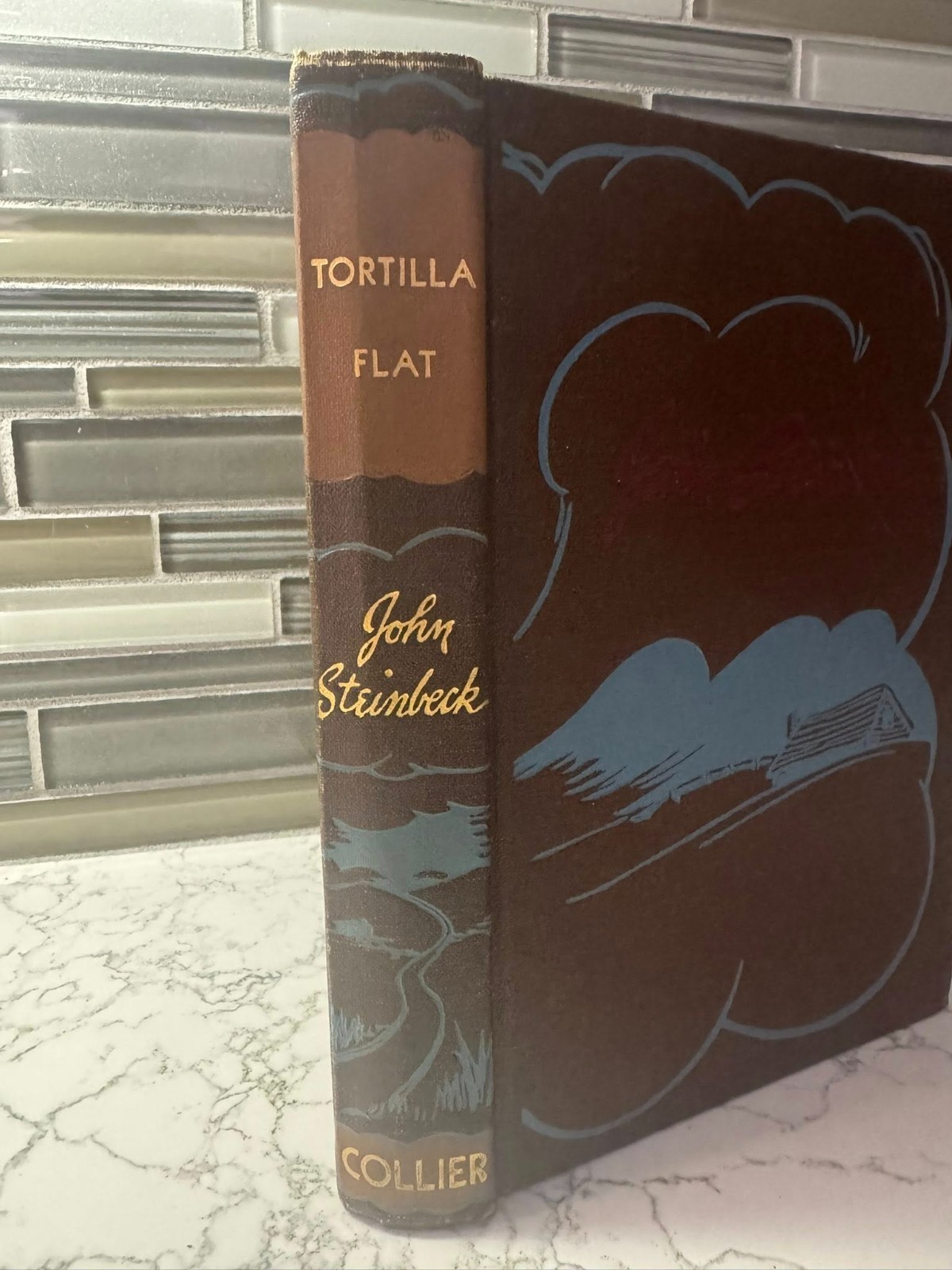 3 Vintage John Steinbeck Books = 16 Short Stories Collier Tortilla Cannery Mice