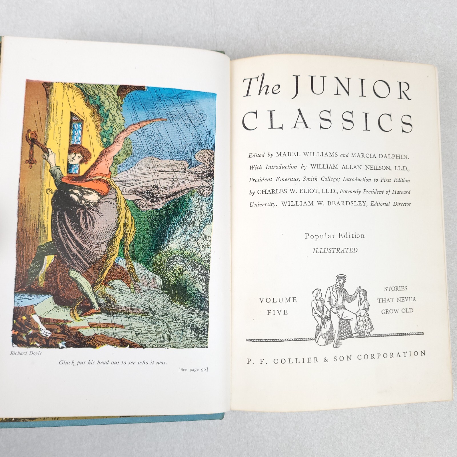 Collier Junior Classics Vol 5 Stories That Never Grow Old 1938 Hardcover