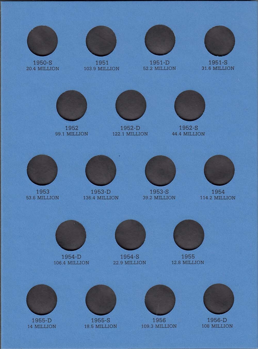 Whitman Coin Folder For Roosevelt Dimes 1946 – 1964 Mini Album No 1 Model 9029