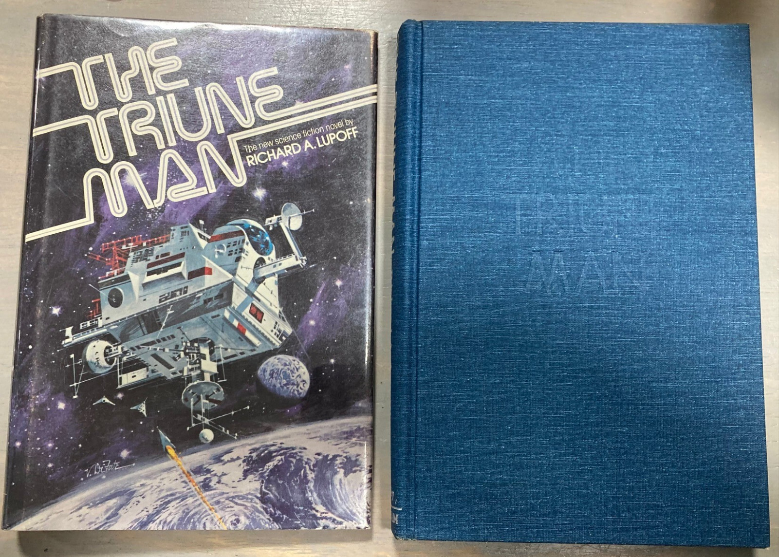 The Triune Man Richard A. Lupoff 1976 Berkley Putnam 1st ed. Signed by Lupoff