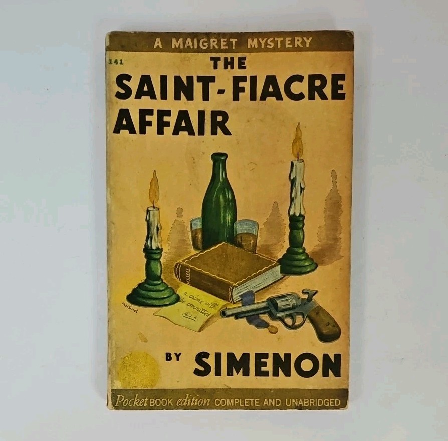1942 Pocket Books #141 THE SAINT-FIACRE AFFAIR Simenon MARTINOT Cover